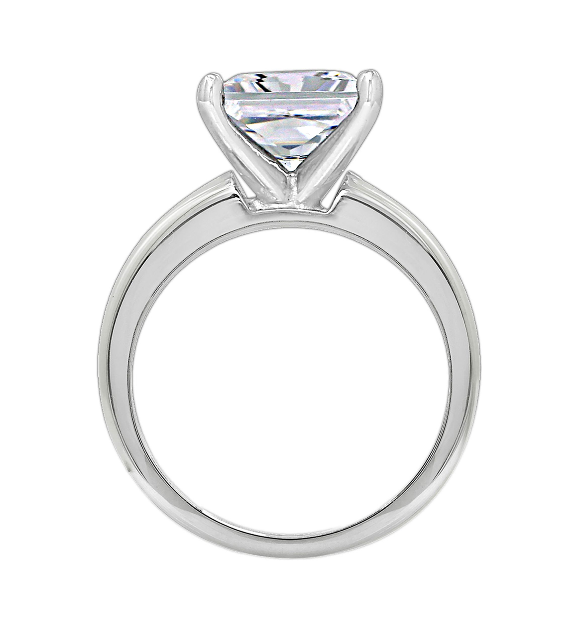 3 ct. t.w. 8.5 Millimeter Princess Cut Cubic Zirconia Solitaire Ring