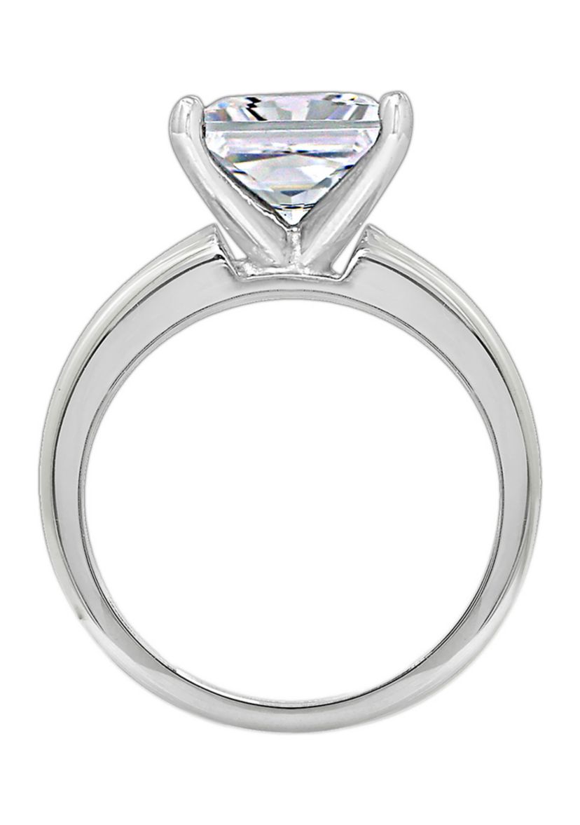 3 ct. t.w. 8.5 Millimeter Princess Cut Cubic Zirconia Solitaire Ring