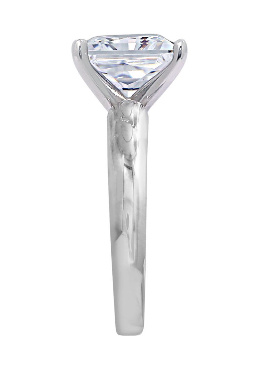 3 ct. t.w. 8.5 Millimeter Princess Cut Cubic Zirconia Solitaire Ring