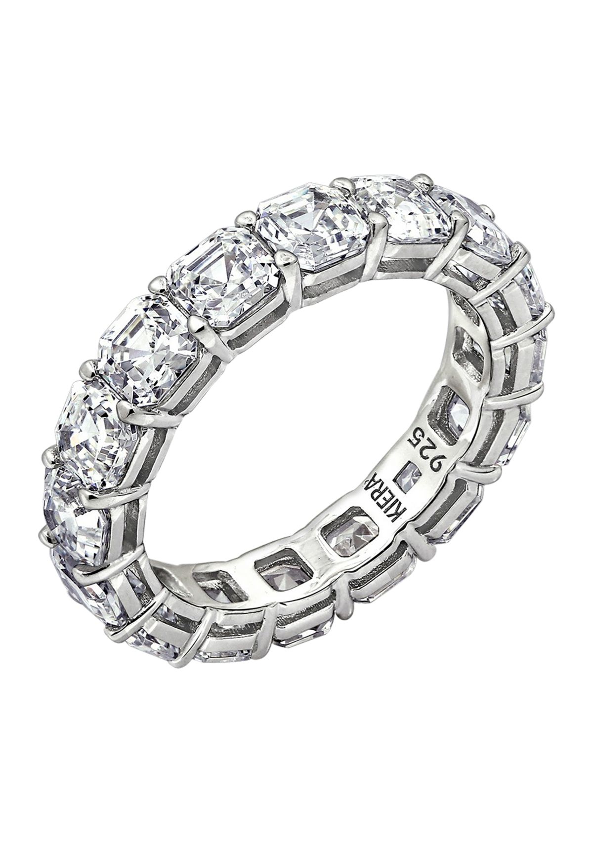 6 ct. t.w. Ascher Cut Cut Cubic Zirconia Eternity Ring