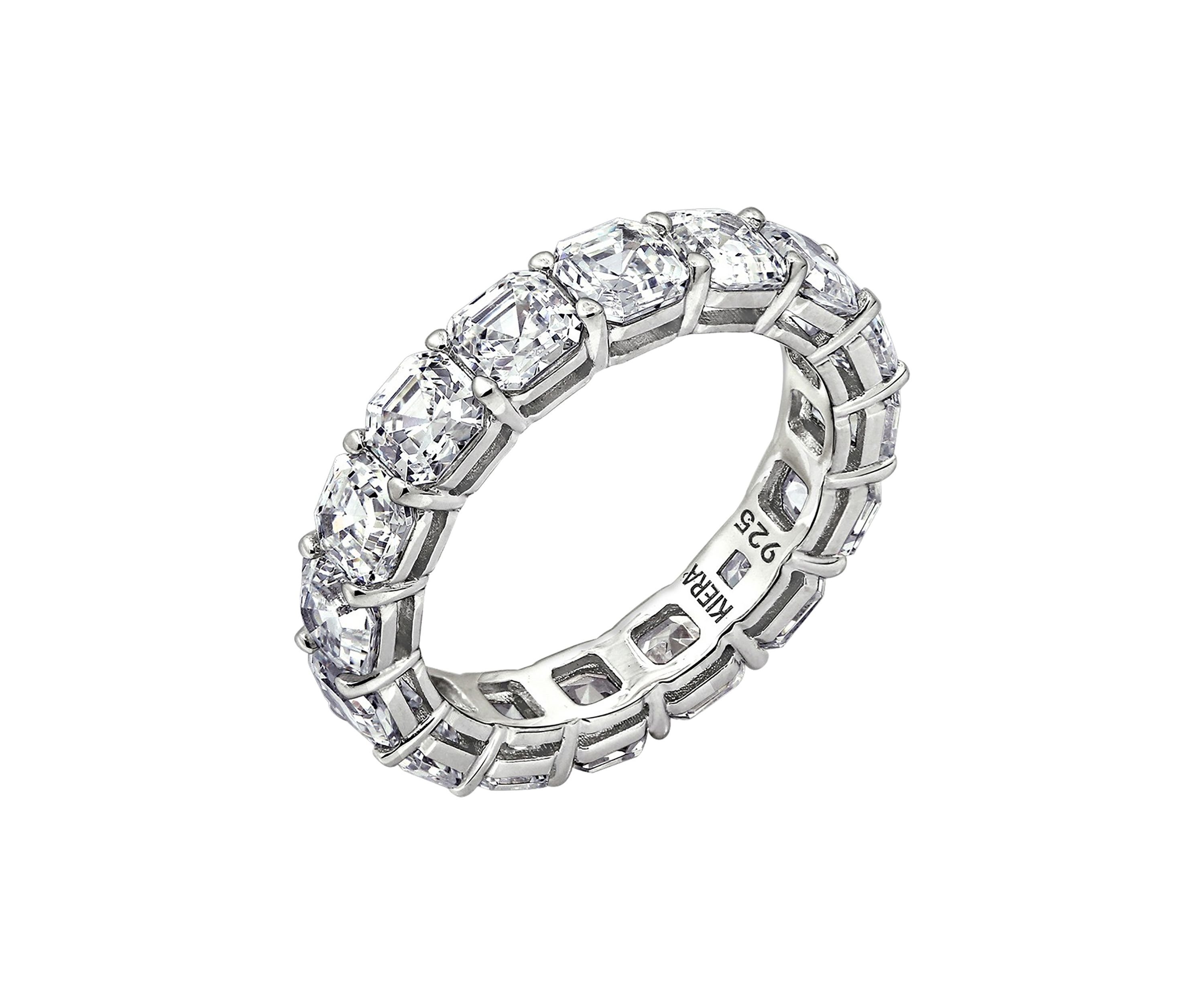 6 ct. t.w. Ascher Cut Cut Cubic Zirconia Eternity Ring
