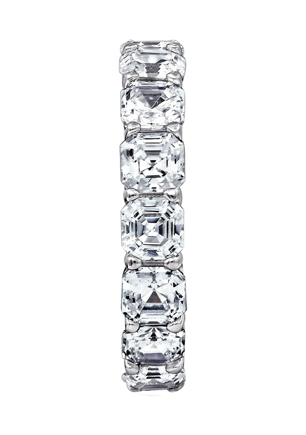 6 ct. t.w. Ascher Cut Cut Cubic Zirconia Eternity Ring