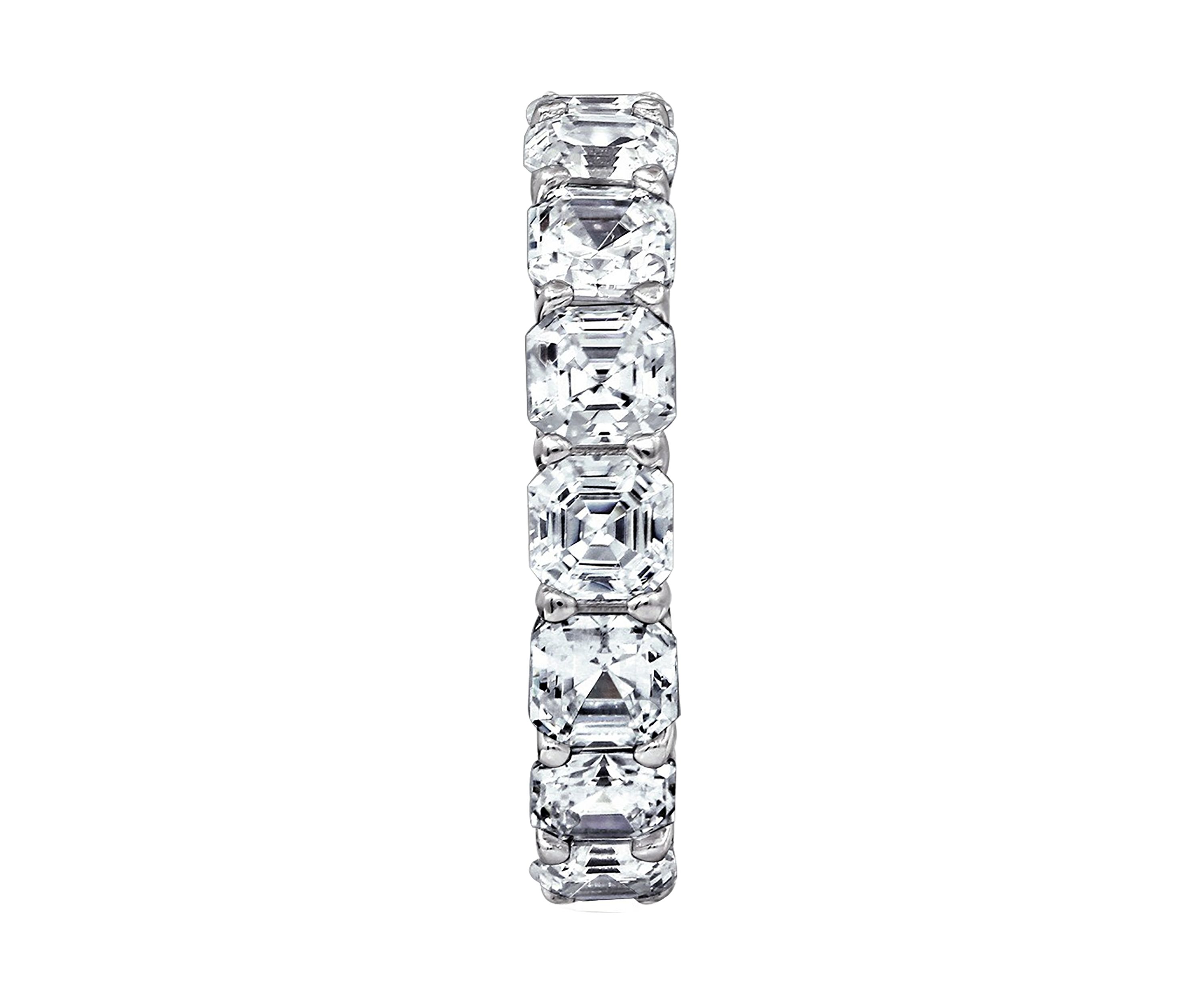 6 ct. t.w. Ascher Cut Cut Cubic Zirconia Eternity Ring