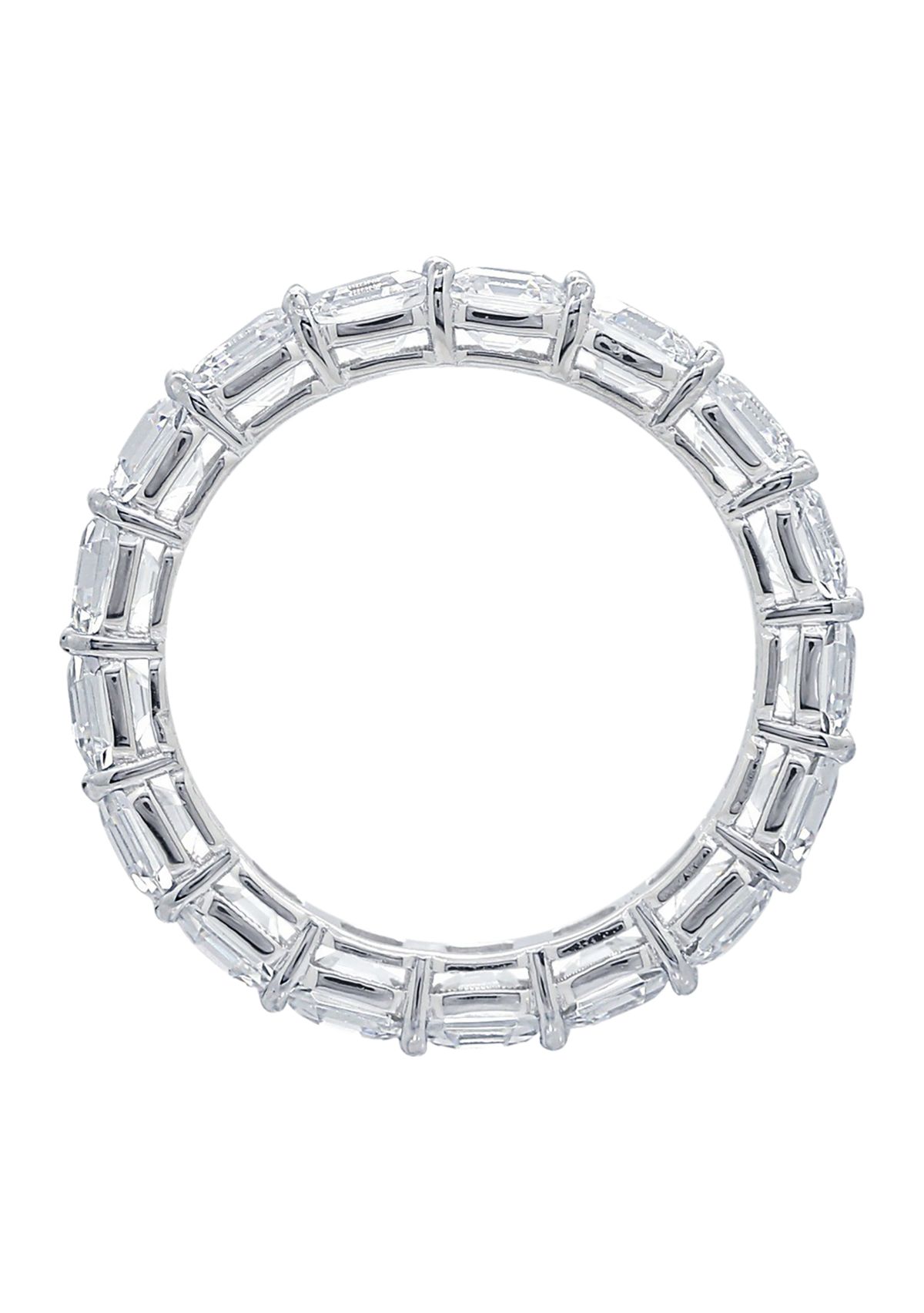 6 ct. t.w. Ascher Cut Cut Cubic Zirconia Eternity Ring