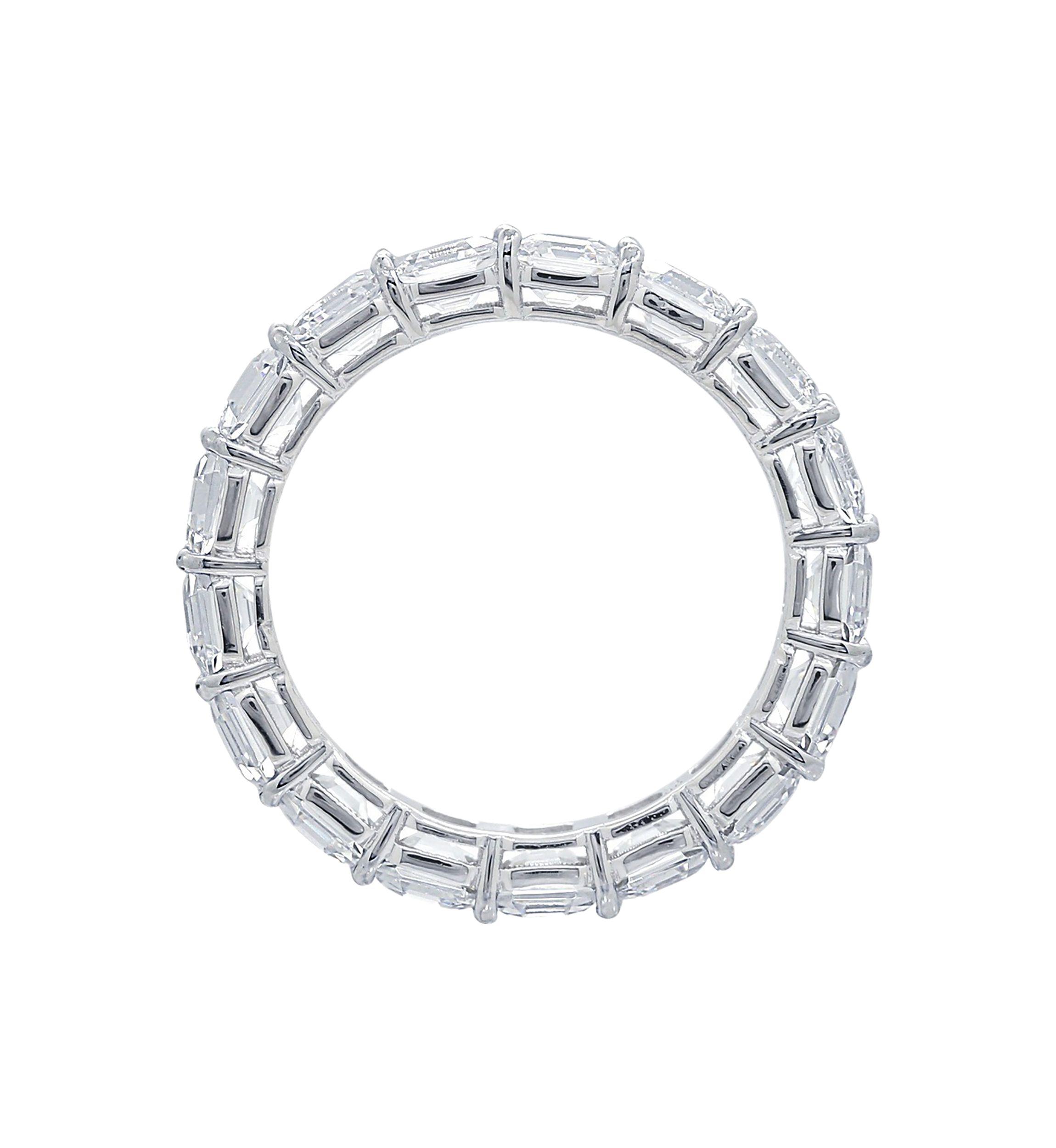 6 ct. t.w. Ascher Cut Cut Cubic Zirconia Eternity Ring