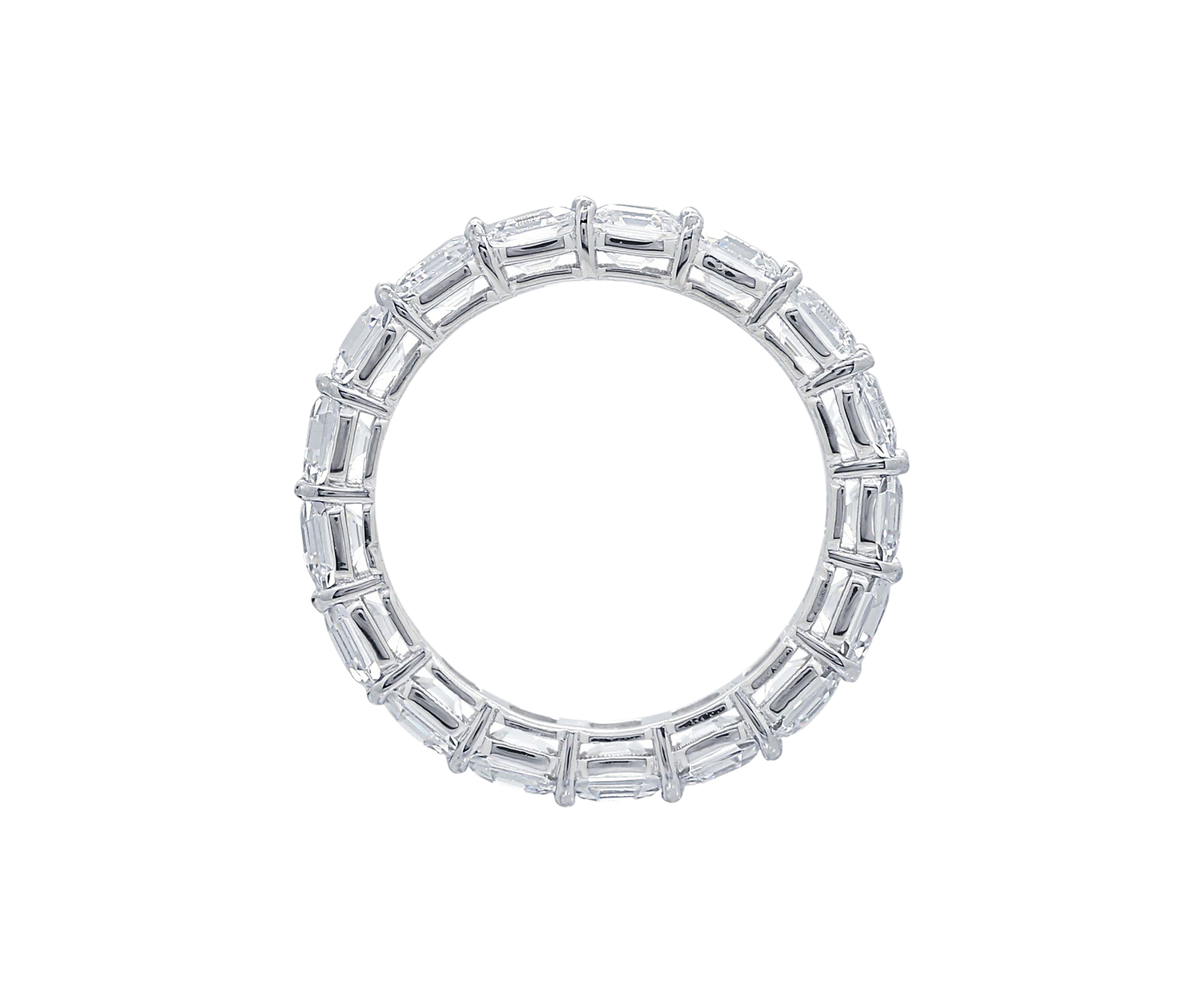 6 ct. t.w. Ascher Cut Cut Cubic Zirconia Eternity Ring