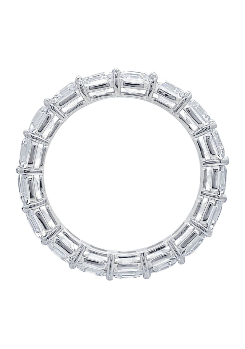 6 ct. t.w. Ascher Cut Cut Cubic Zirconia Eternity Ring
