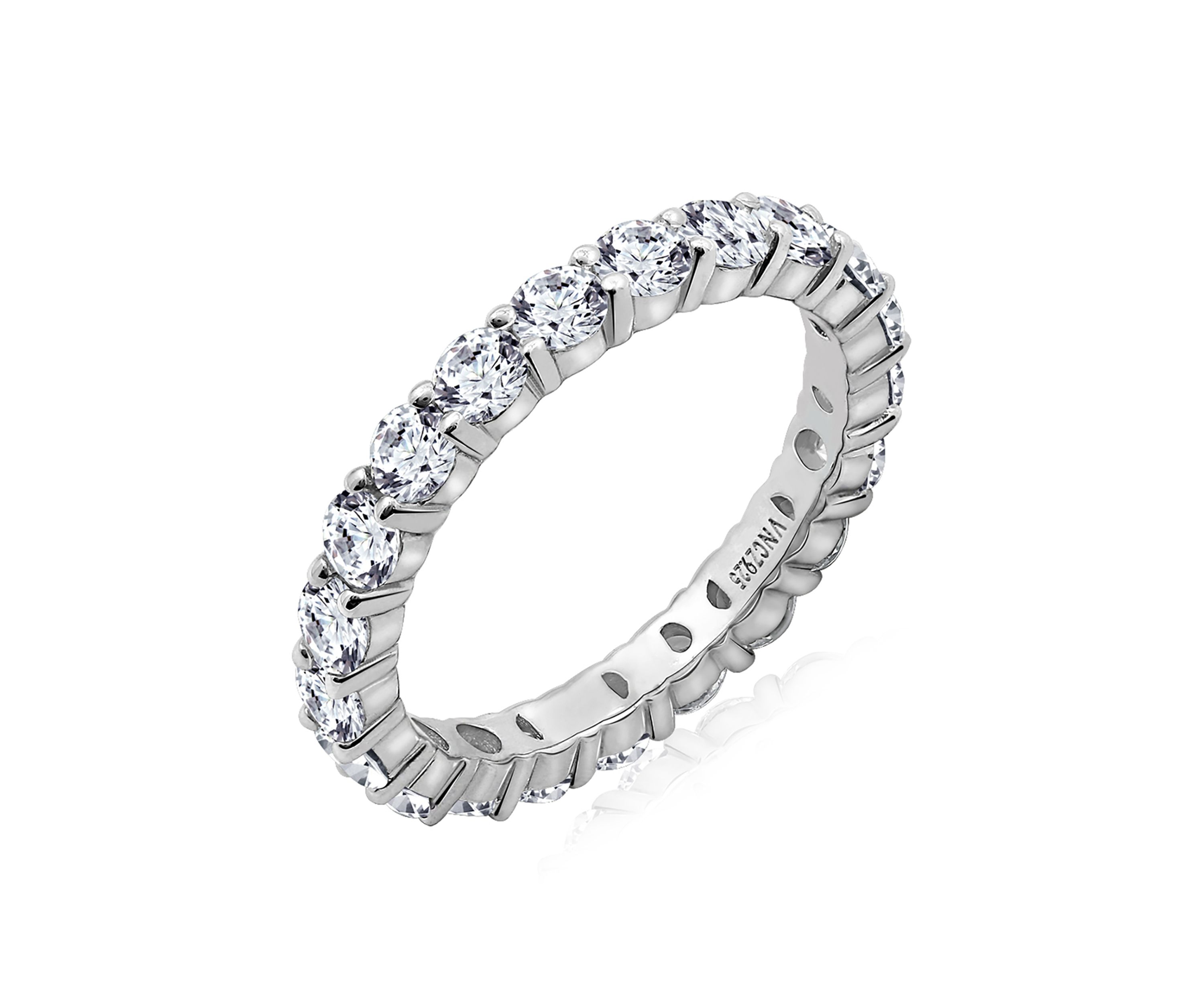 2.5 ct. t.w. 3 Millimeter Round Cut Cubic Zirconia Eternity Ring