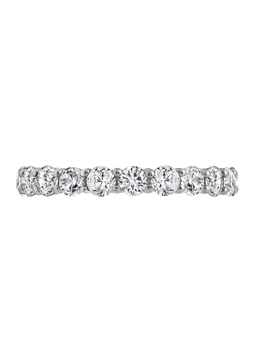 2.5 ct. t.w. 3 Millimeter Round Cut Cubic Zirconia Eternity Ring