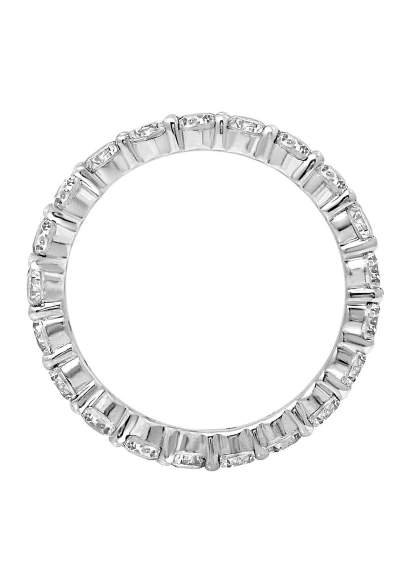 2.5 ct. t.w. 3 Millimeter Round Cut Cubic Zirconia Eternity Ring
