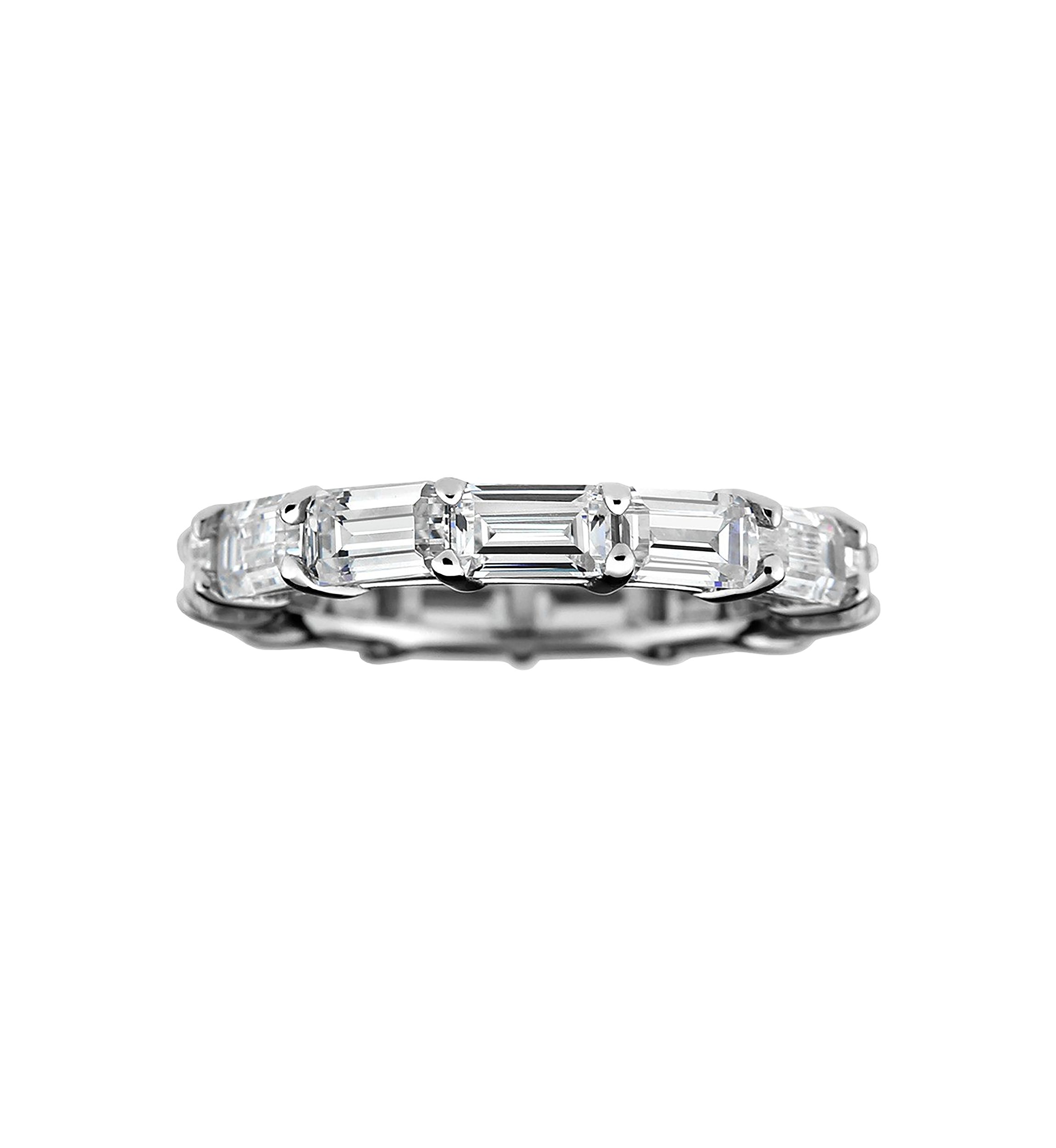 4.2 ct. t.w. Baguette Cut Cubic Zirconia Eternity Ring