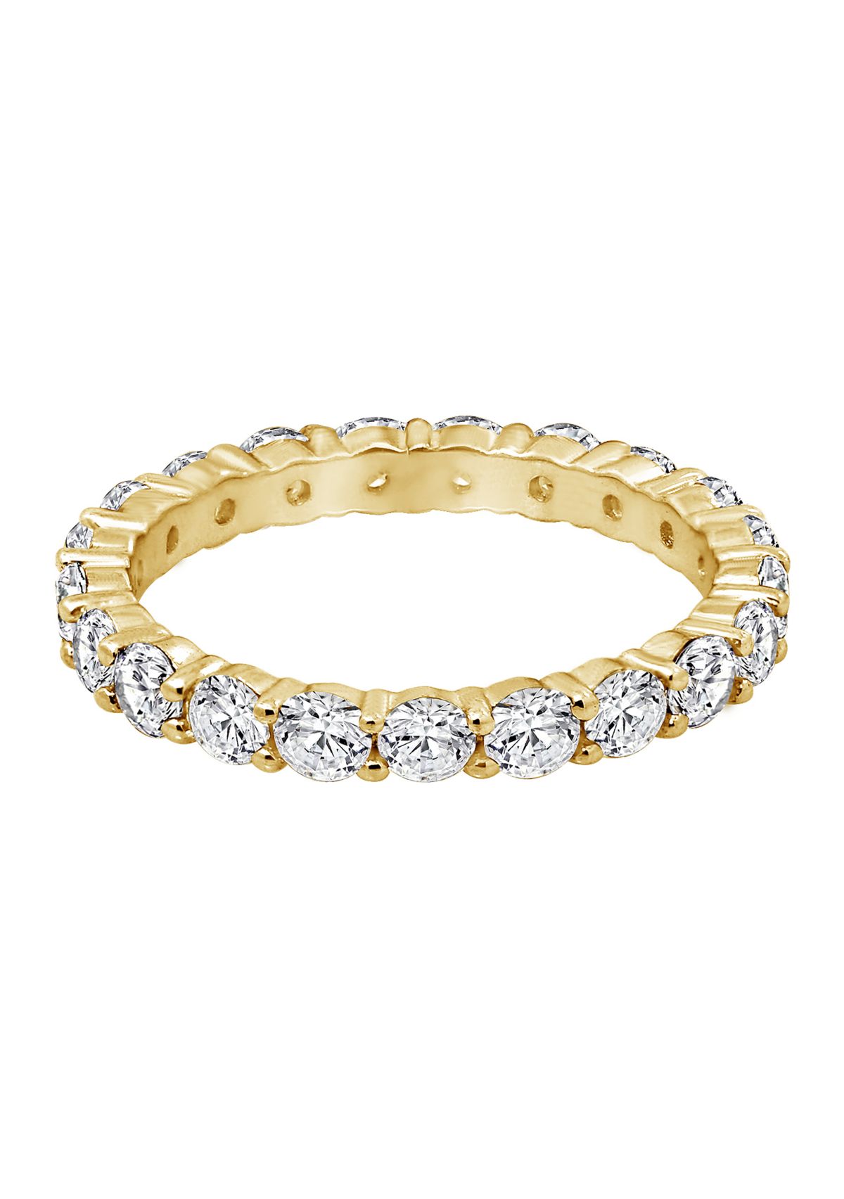  2.5 ct. t.w. 3 Millimeter Round Cut Cubic Zirconia Eternity Ring 
