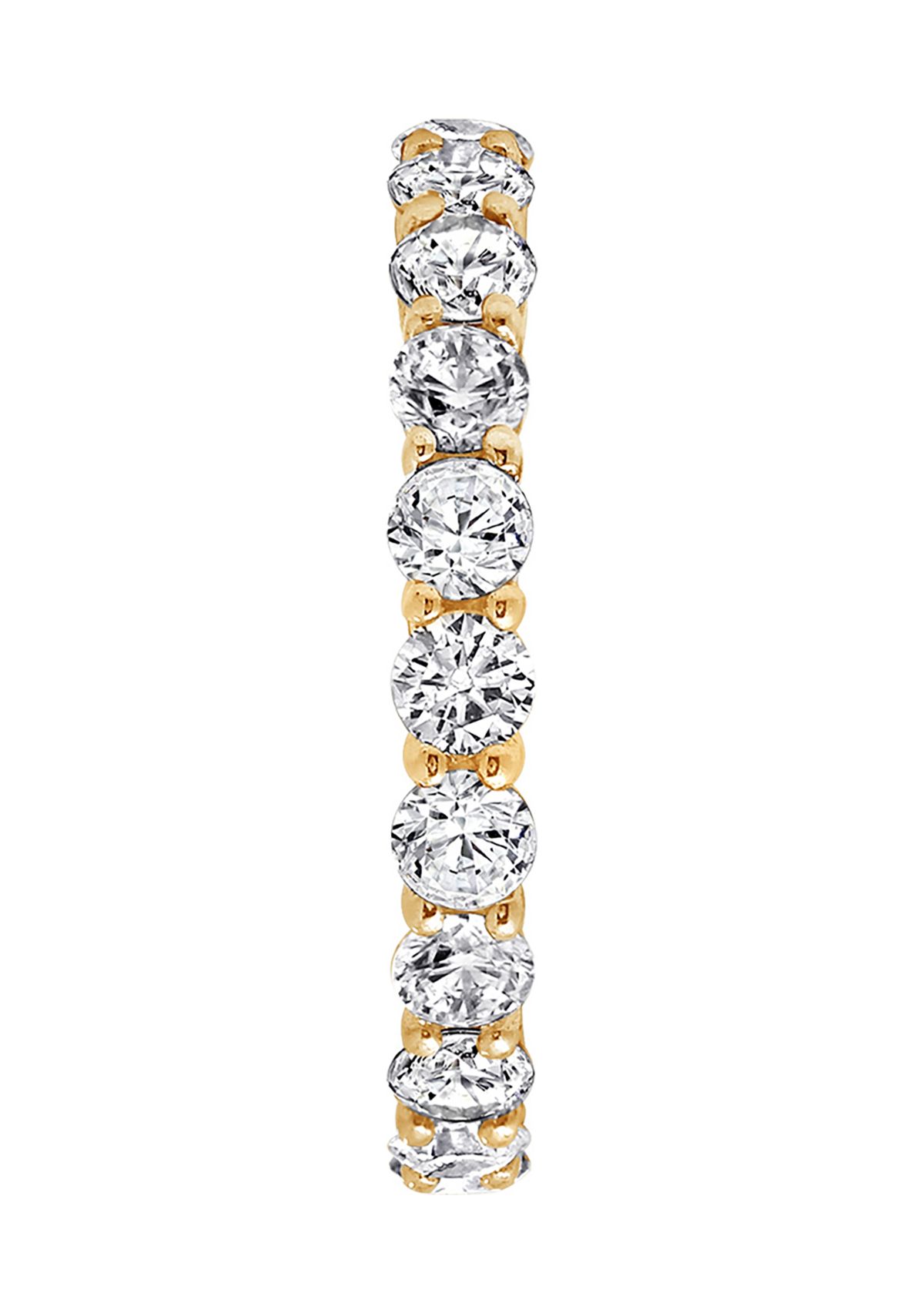  2.5 ct. t.w. 3 Millimeter Round Cut Cubic Zirconia Eternity Ring 
