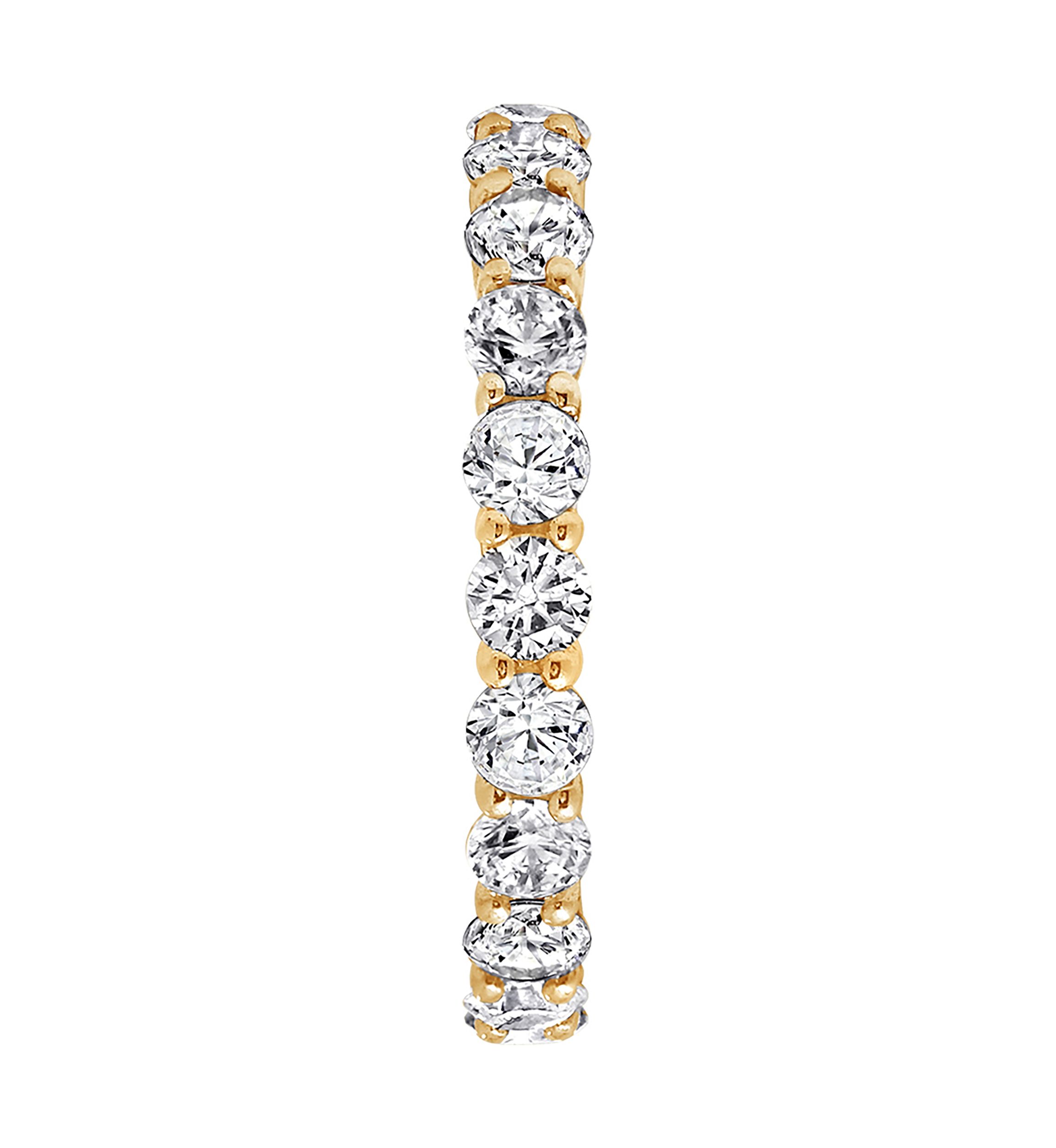  2.5 ct. t.w. 3 Millimeter Round Cut Cubic Zirconia Eternity Ring 