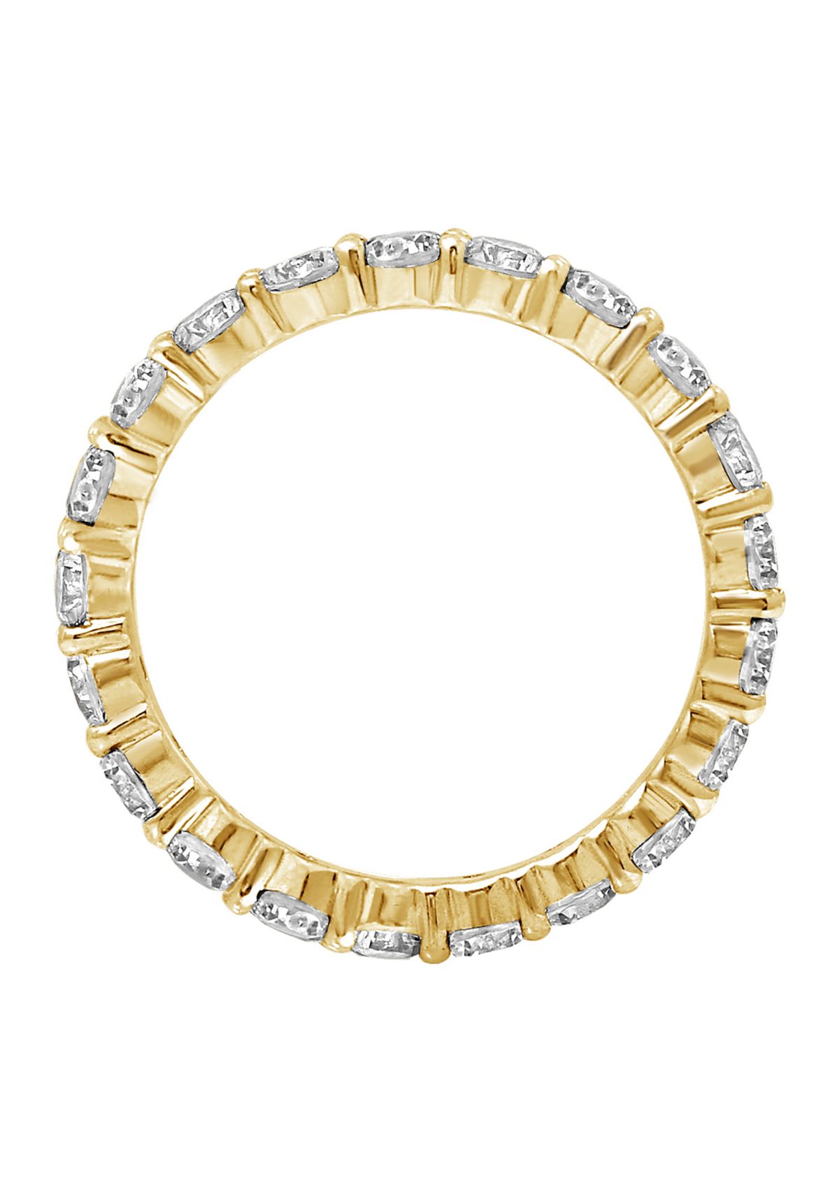  2.5 ct. t.w. 3 Millimeter Round Cut Cubic Zirconia Eternity Ring 