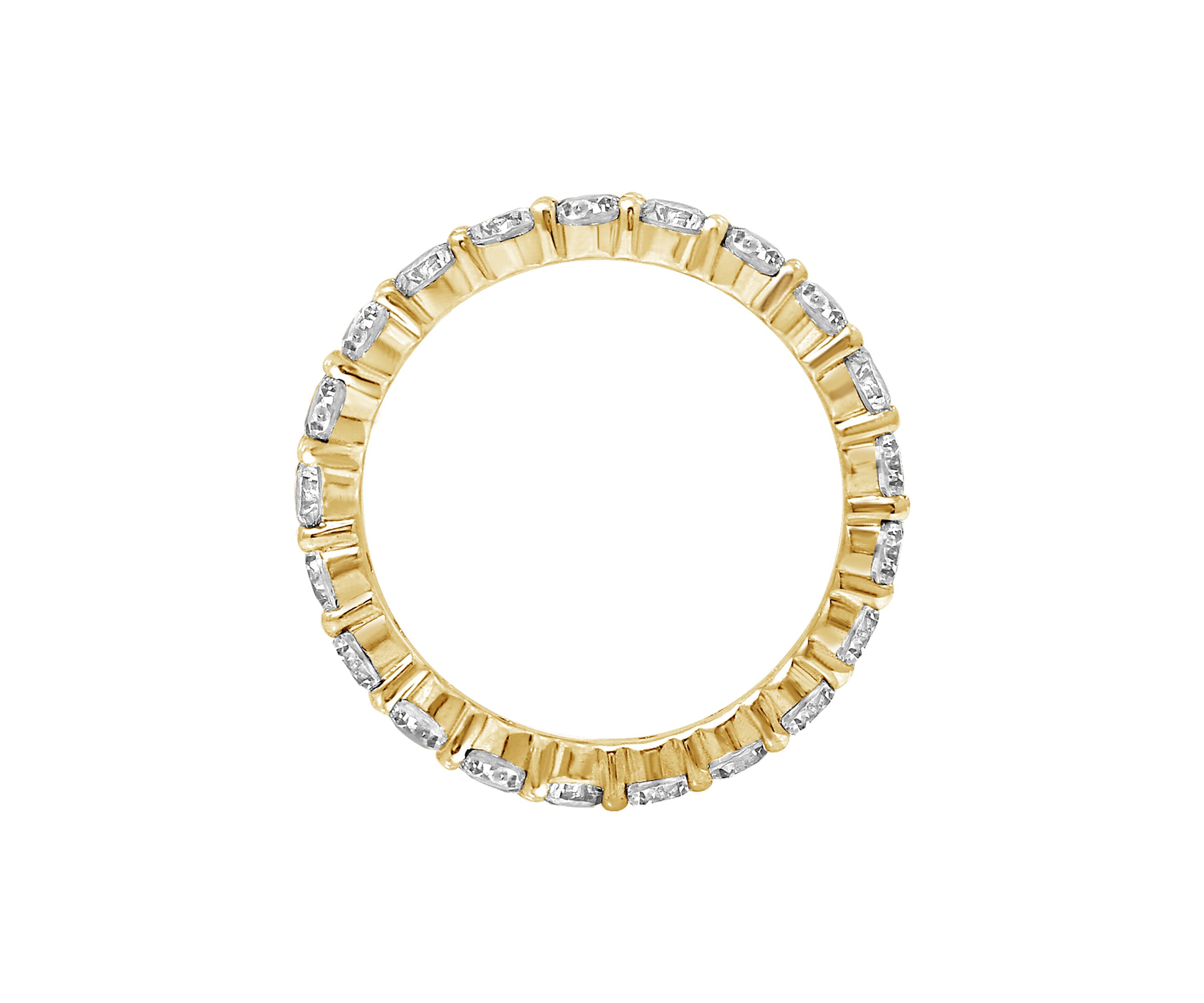  2.5 ct. t.w. 3 Millimeter Round Cut Cubic Zirconia Eternity Ring 