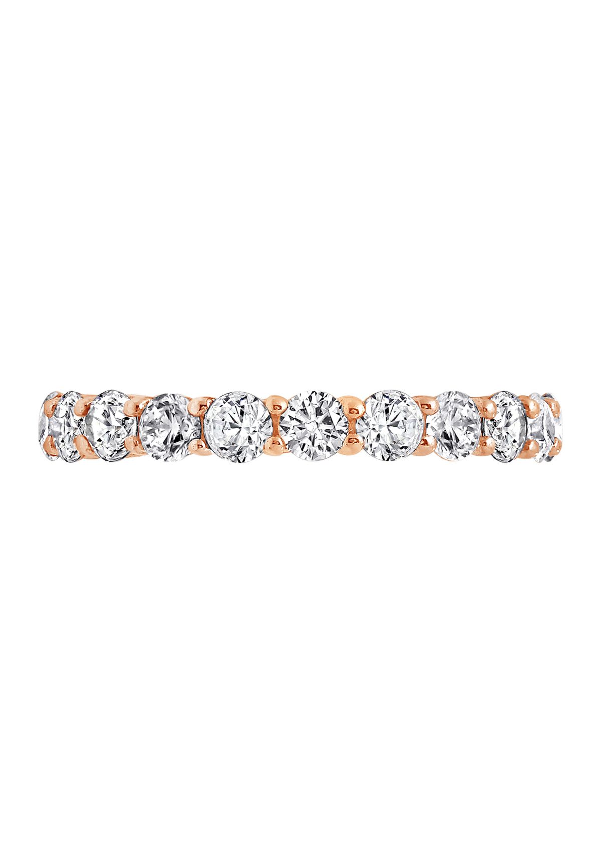 	  2.5 ct. t.w. 3 Millimeter Round Cut Cubic Zirconia Eternity Ring 
