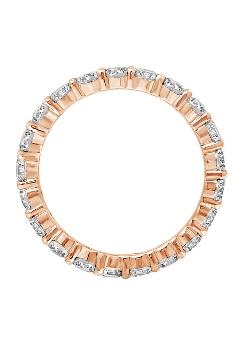 	  2.5 ct. t.w. 3 Millimeter Round Cut Cubic Zirconia Eternity Ring 
