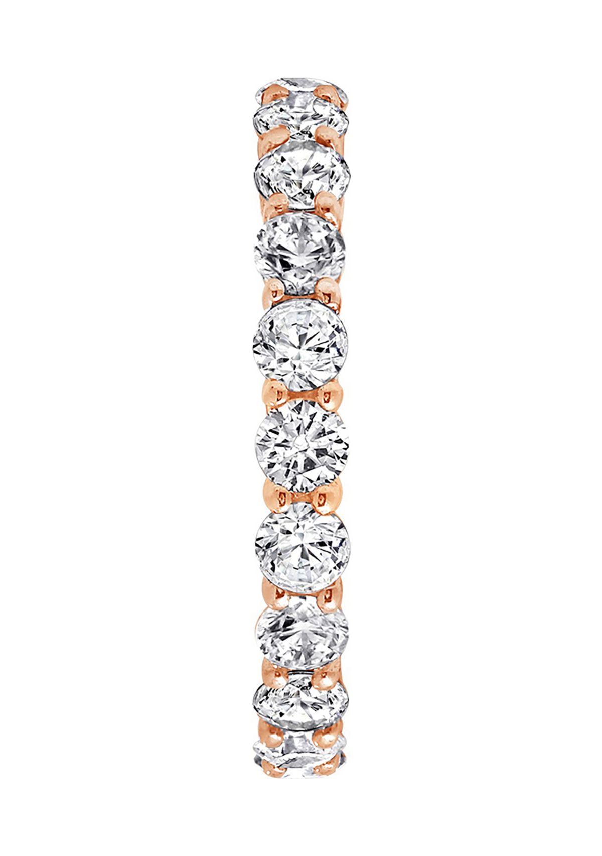 	  2.5 ct. t.w. 3 Millimeter Round Cut Cubic Zirconia Eternity Ring 