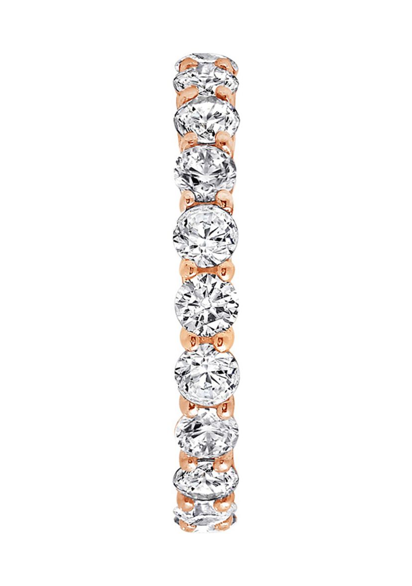 	  2.5 ct. t.w. 3 Millimeter Round Cut Cubic Zirconia Eternity Ring 