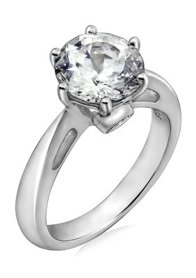 100 Facet 2.1 ct. t.w. Round Cut Cubic Zirconia Ring