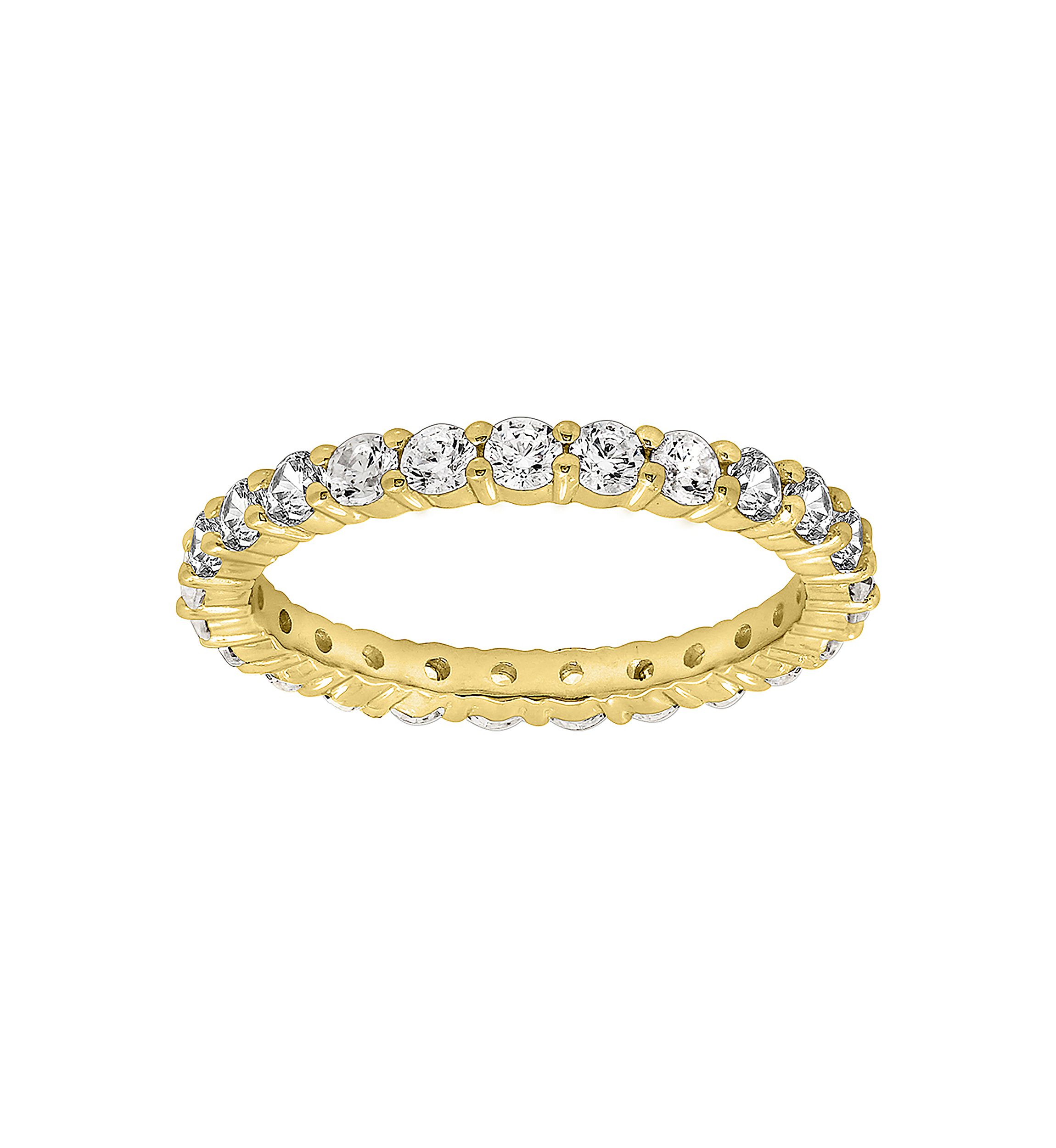 2 ct. t.w. 2.5 Millimeter Round Cut Cubic Zirconia Eternity Ring