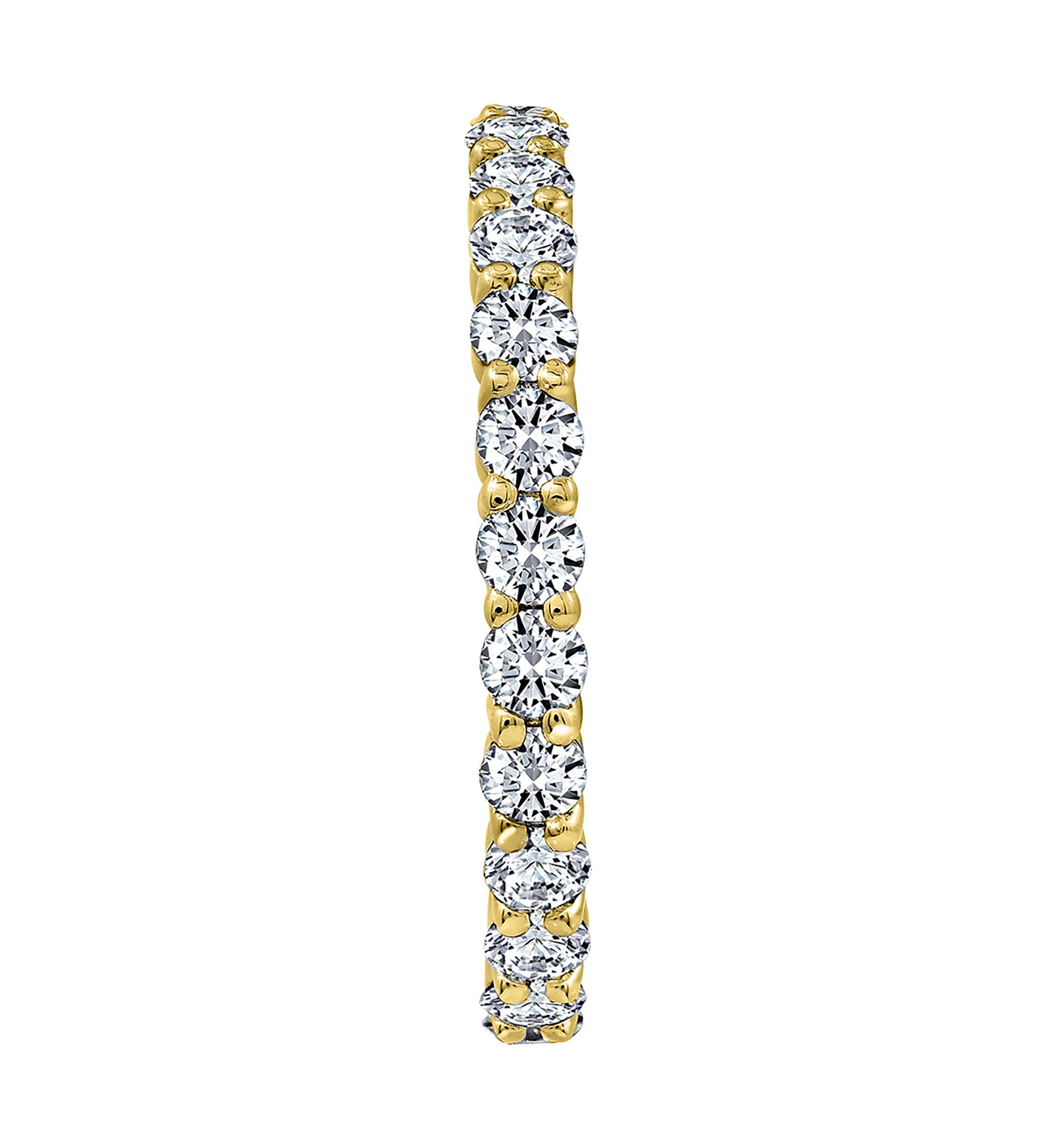2 ct. t.w. 2.5 Millimeter Round Cut Cubic Zirconia Eternity Ring