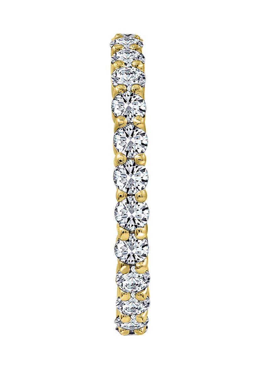 2 ct. t.w. 2.5 Millimeter Round Cut Cubic Zirconia Eternity Ring