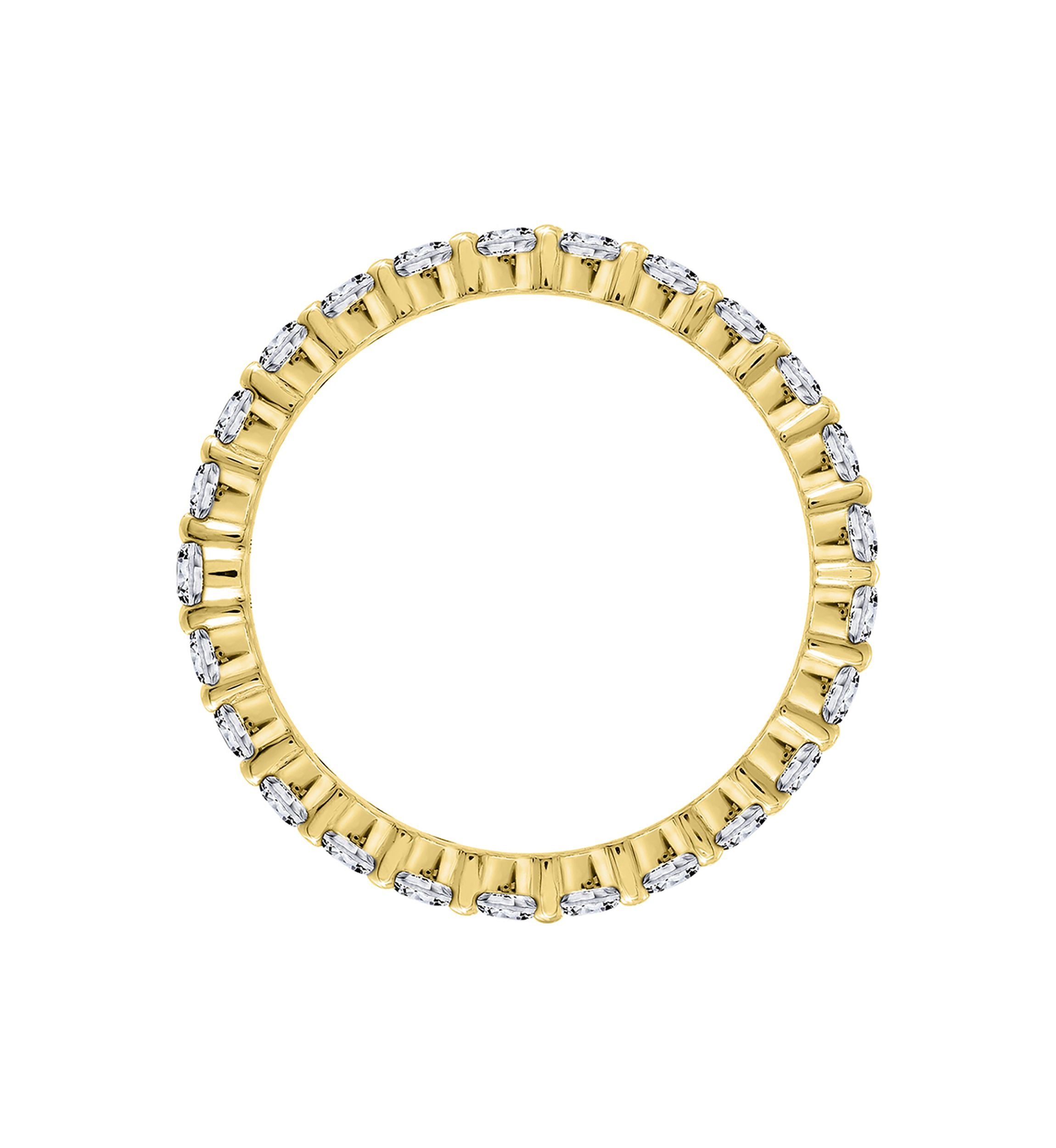 2 ct. t.w. 2.5 Millimeter Round Cut Cubic Zirconia Eternity Ring