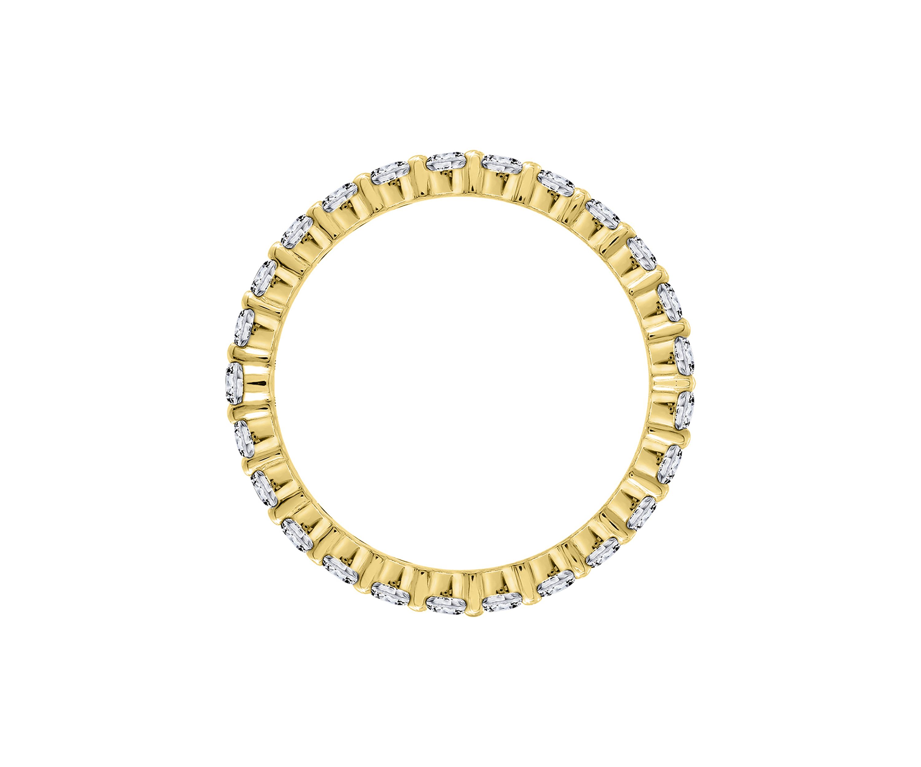 2 ct. t.w. 2.5 Millimeter Round Cut Cubic Zirconia Eternity Ring