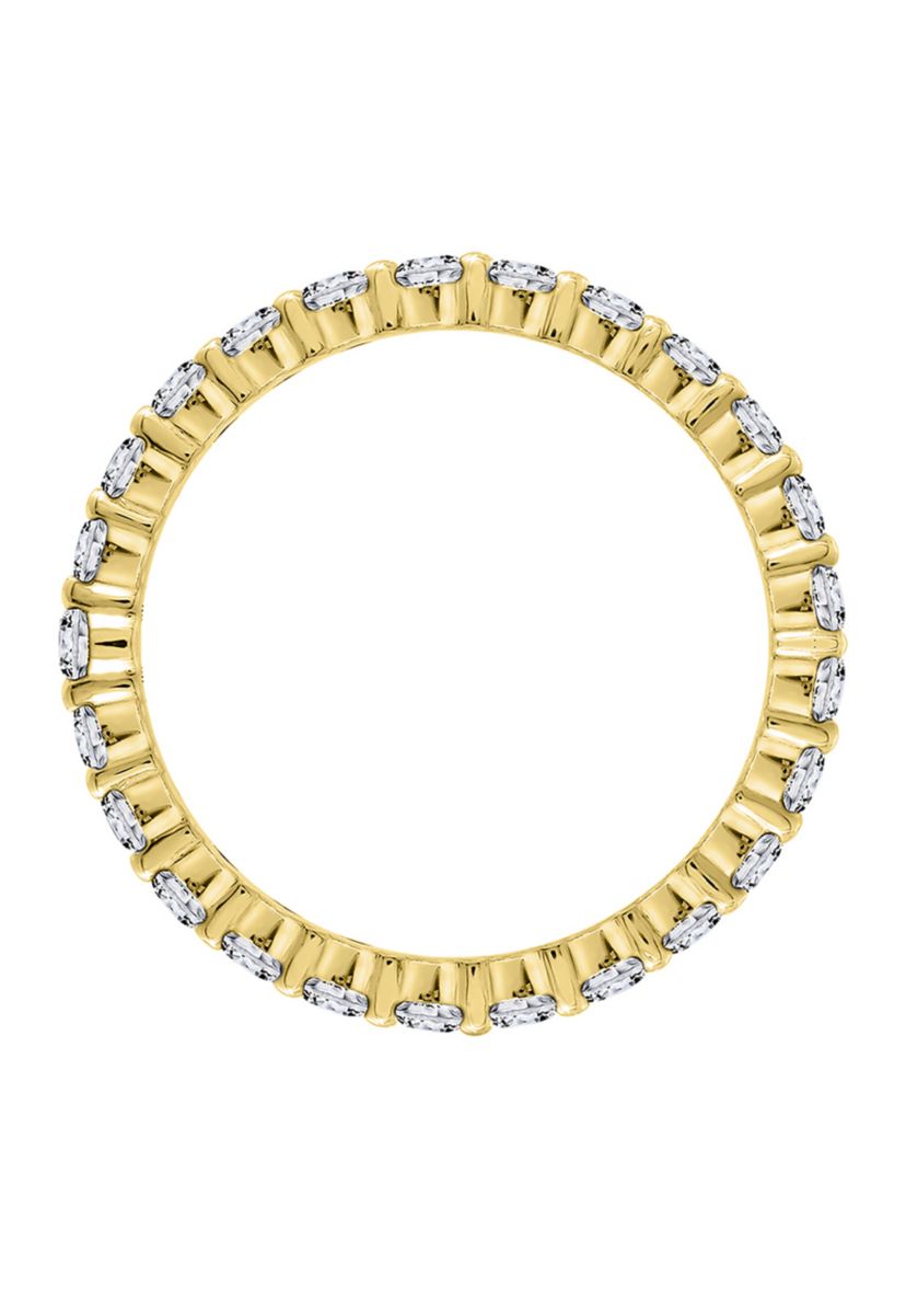 2 ct. t.w. 2.5 Millimeter Round Cut Cubic Zirconia Eternity Ring