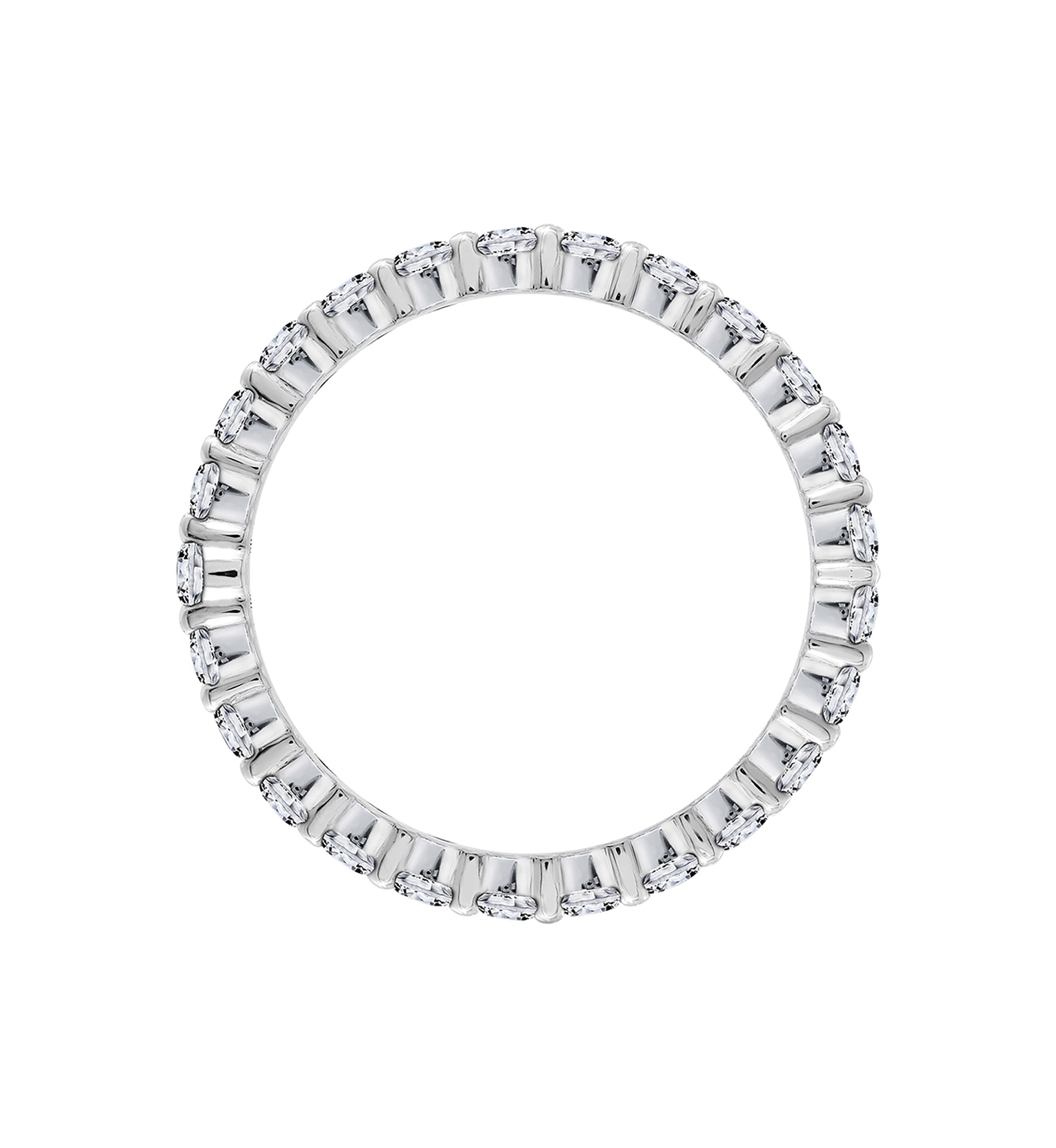  2 ct. t.w. 2.5 Millimeter Round Cut Cubic Zirconia Eternity Ring
