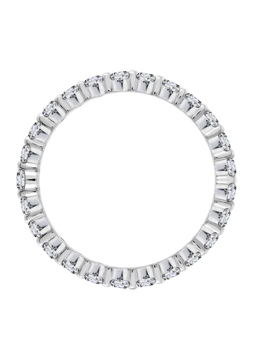  2 ct. t.w. 2.5 Millimeter Round Cut Cubic Zirconia Eternity Ring