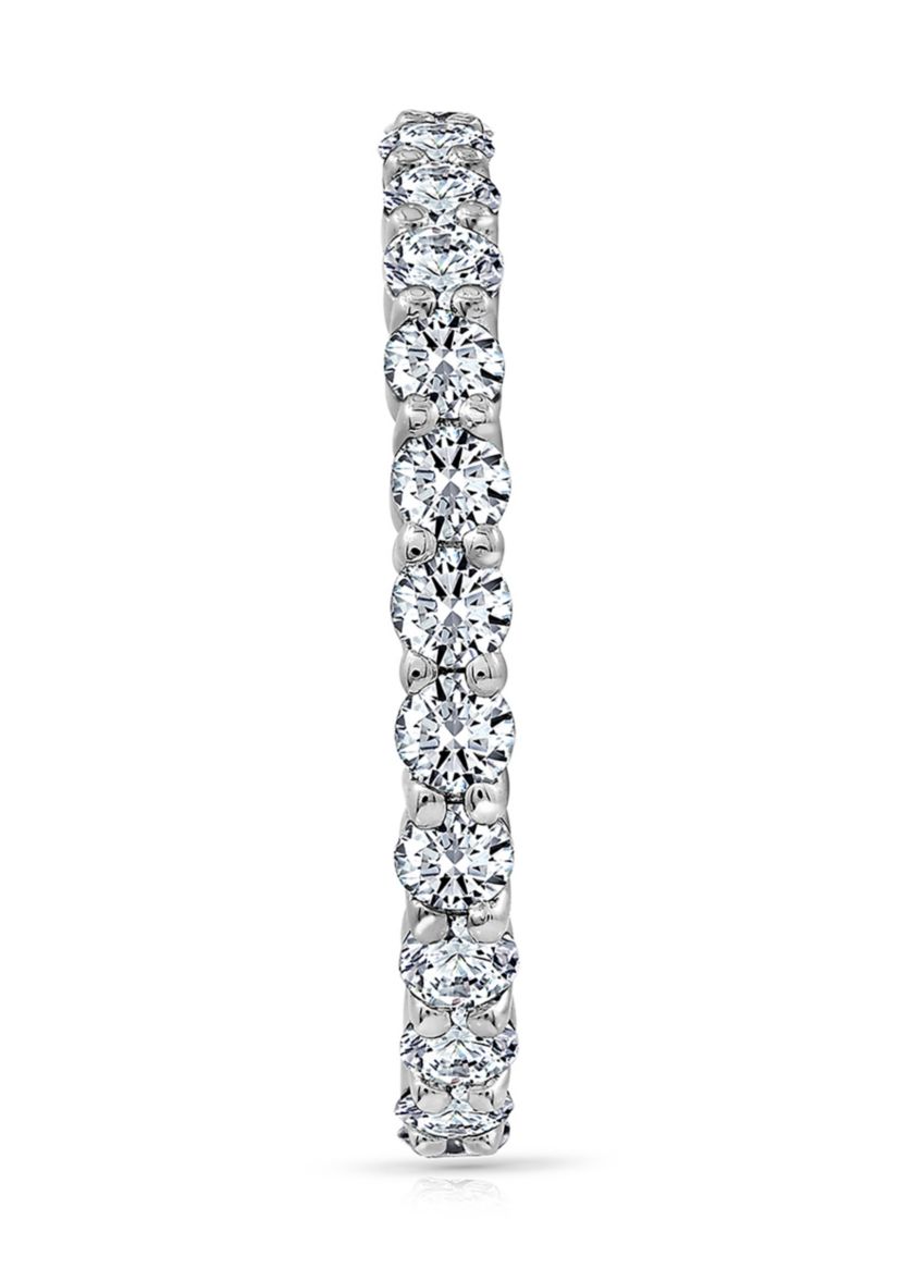  2 ct. t.w. 2.5 Millimeter Round Cut Cubic Zirconia Eternity Ring