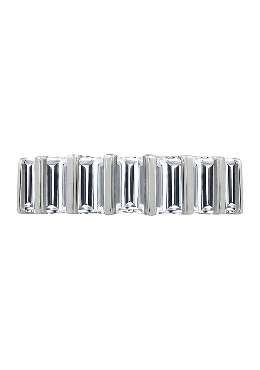 Baguette Cut Cubic Zirconia Band Ring