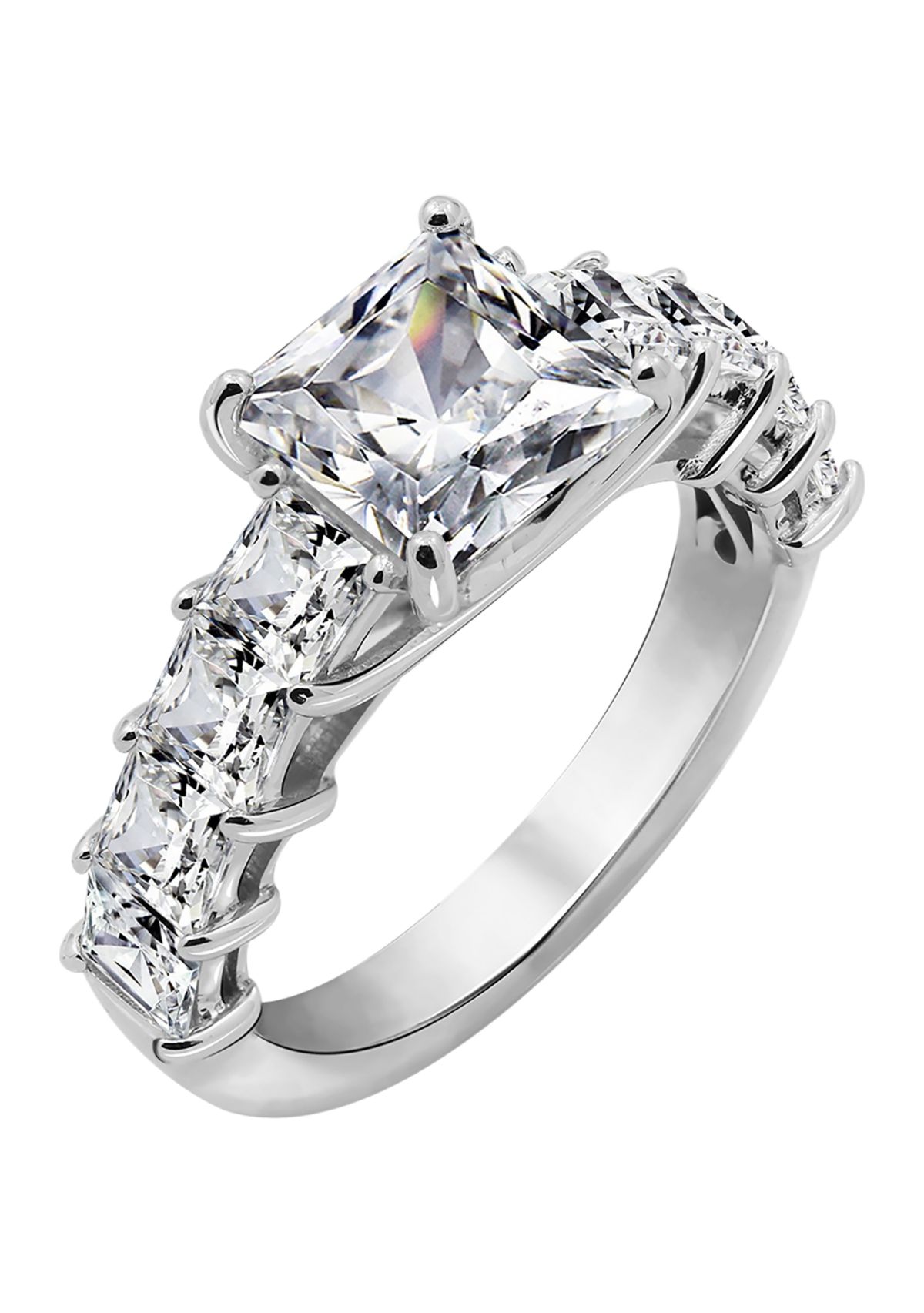 Princess Cut Cubic Zirconia Ring