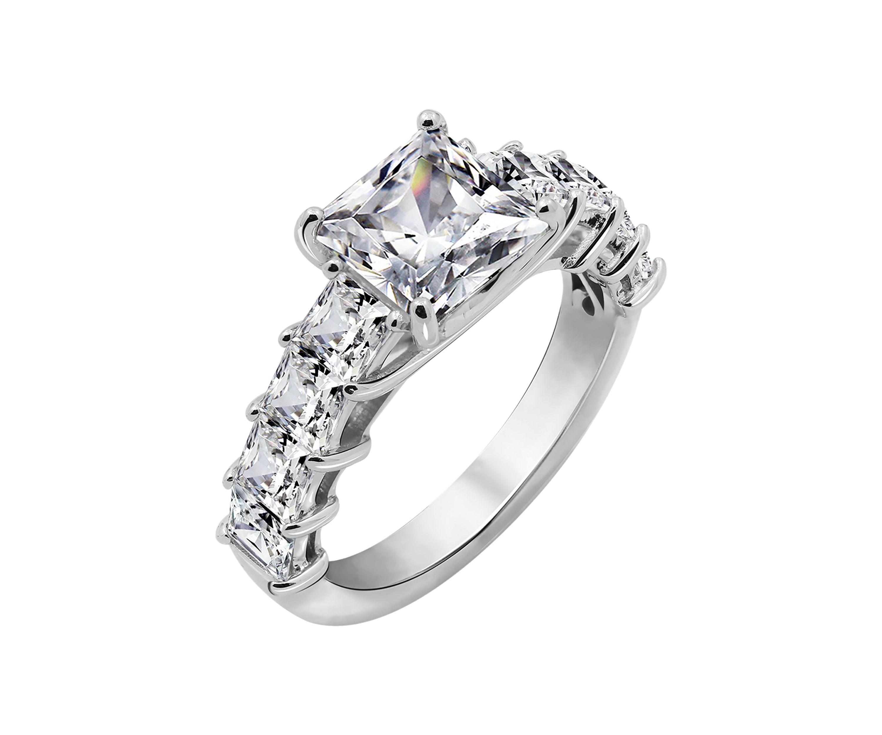 Princess Cut Cubic Zirconia Ring