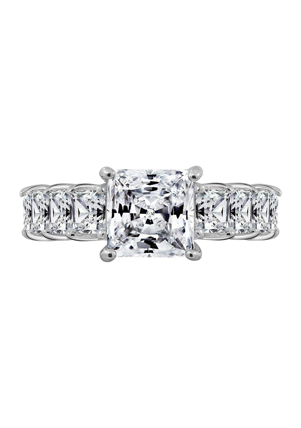 Princess Cut Cubic Zirconia Ring