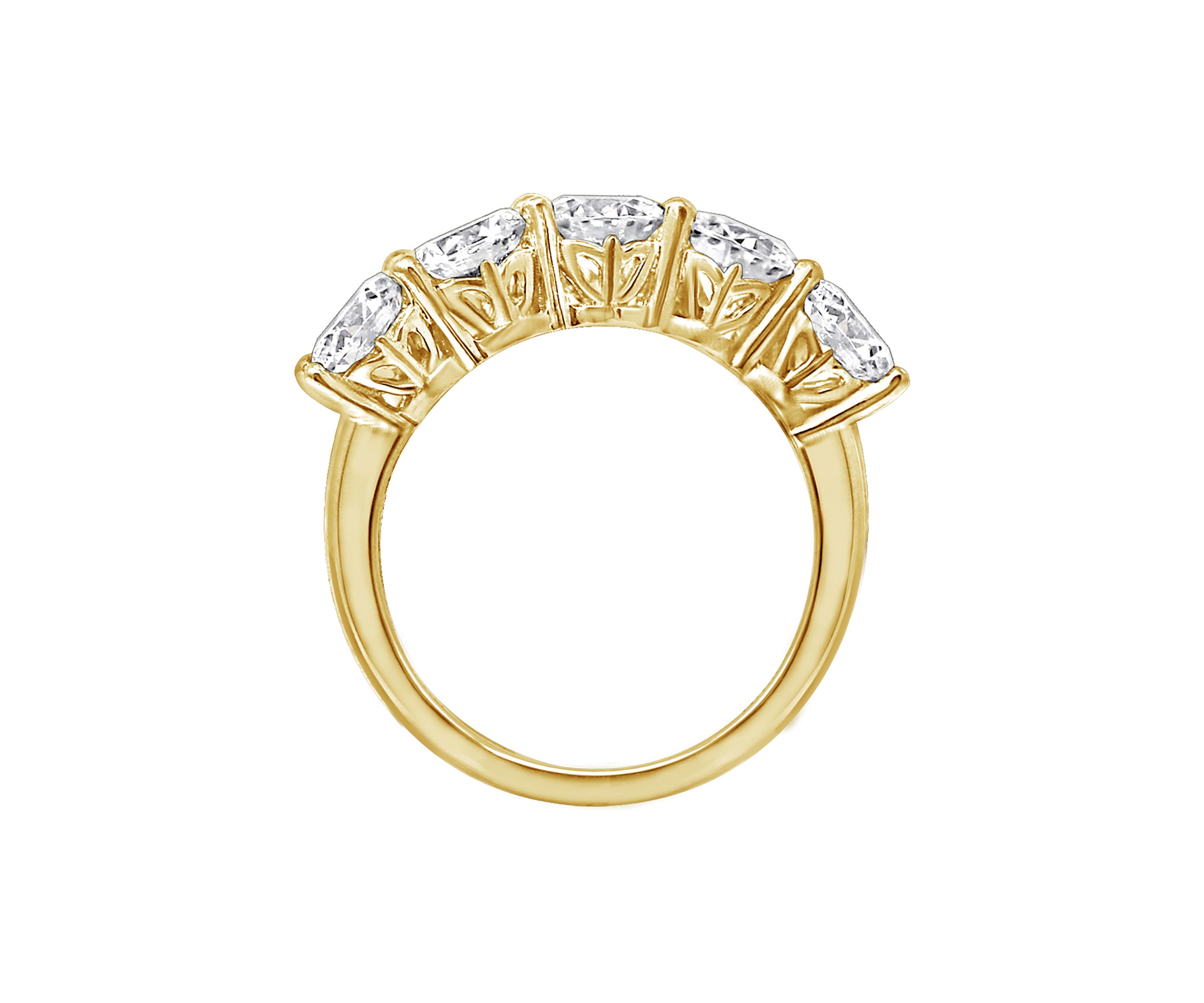 	  2 ct. t.w. Round Cut Cubic Zirconia 5-Stone Ring 