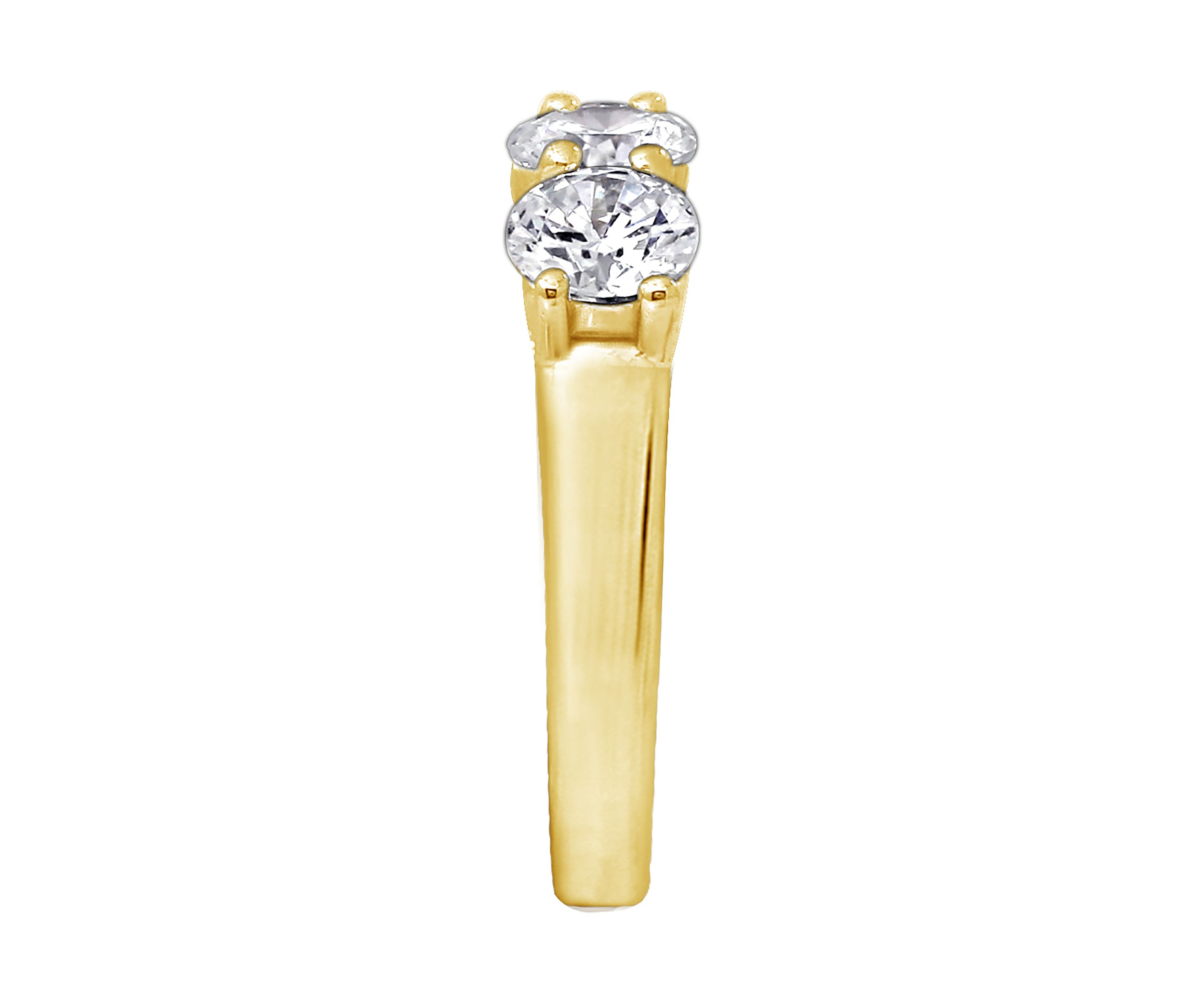 	  2 ct. t.w. Round Cut Cubic Zirconia 5-Stone Ring 