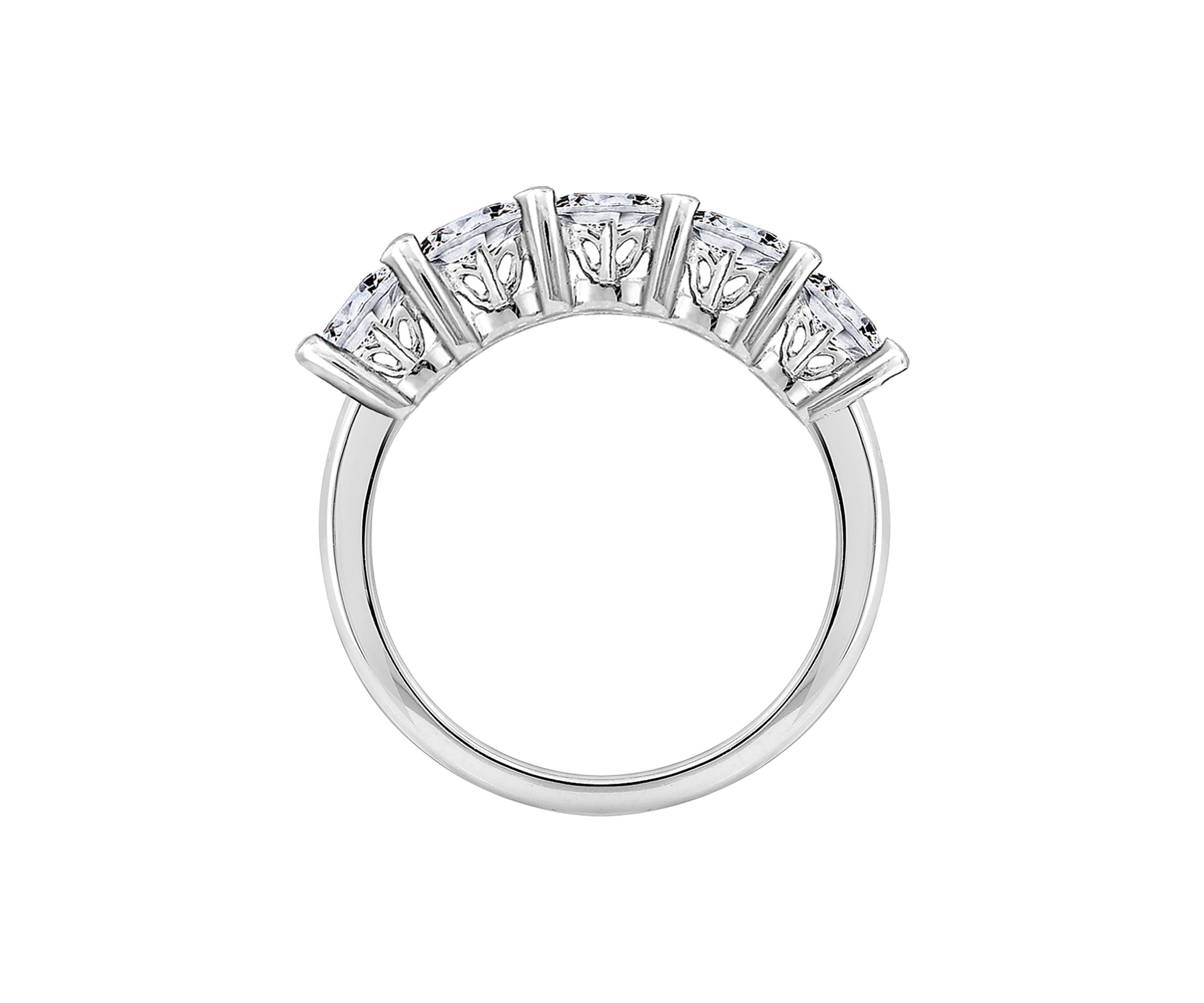 3 ct. t.w. Round Cut Cubic Zirconia 5-Stone Ring