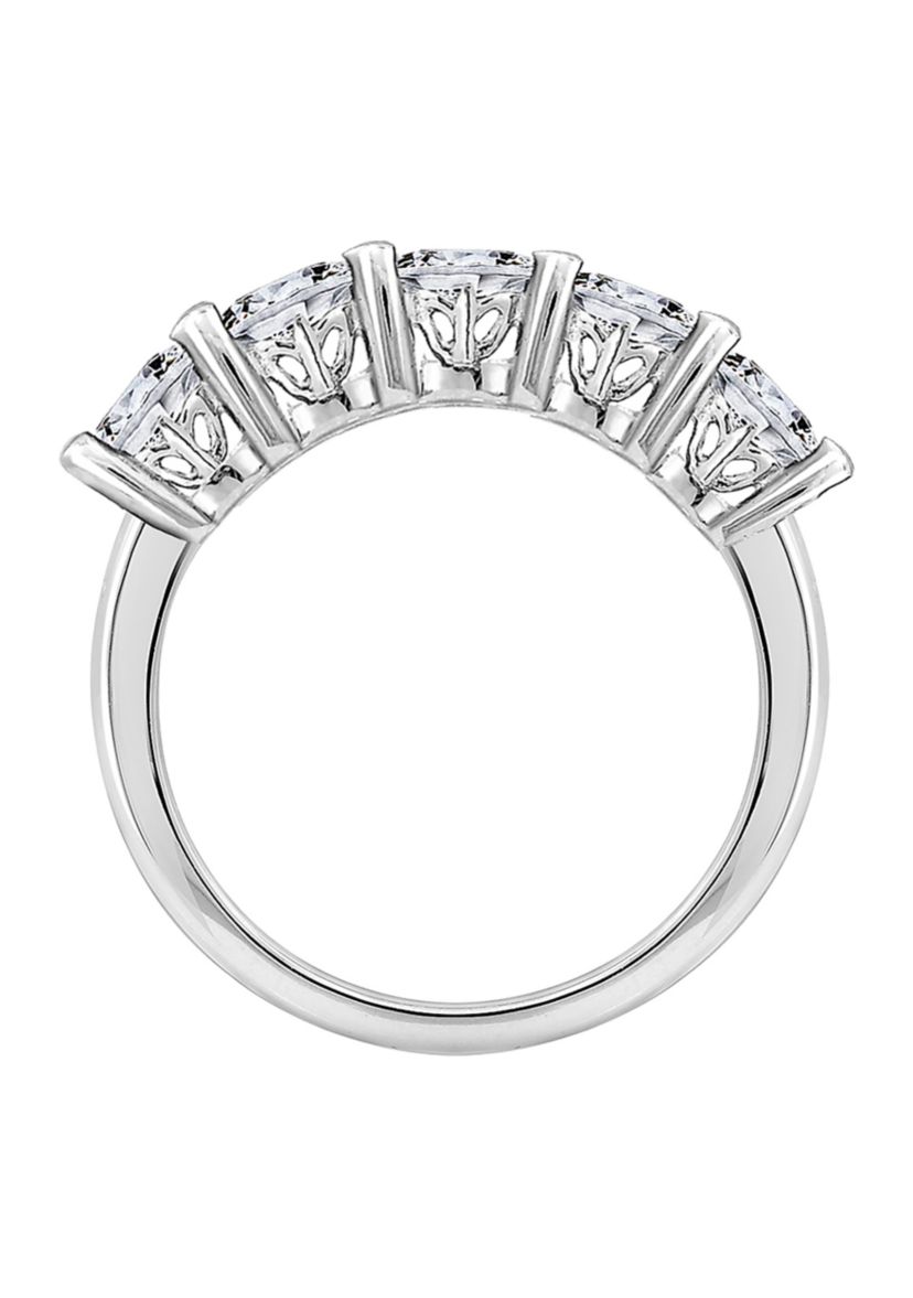 3 ct. t.w. Round Cut Cubic Zirconia 5-Stone Ring