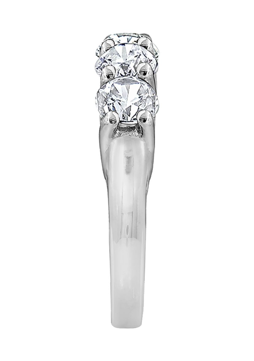 3 ct. t.w. Round Cut Cubic Zirconia 5-Stone Ring