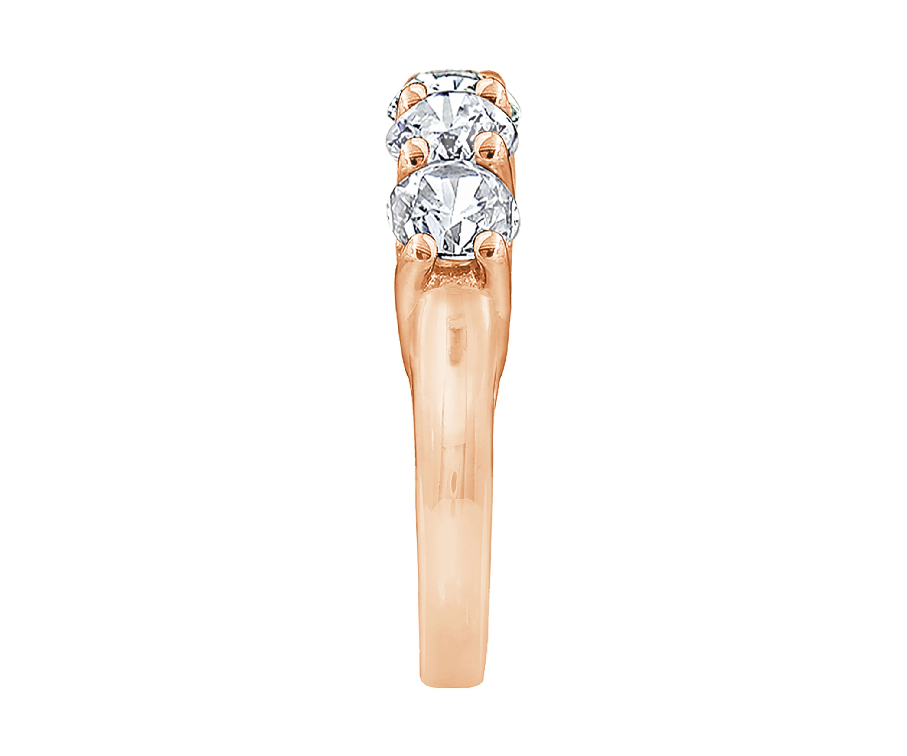 3 ct. t.w. Round Cut Cubic Zirconia 5-Stone Ring