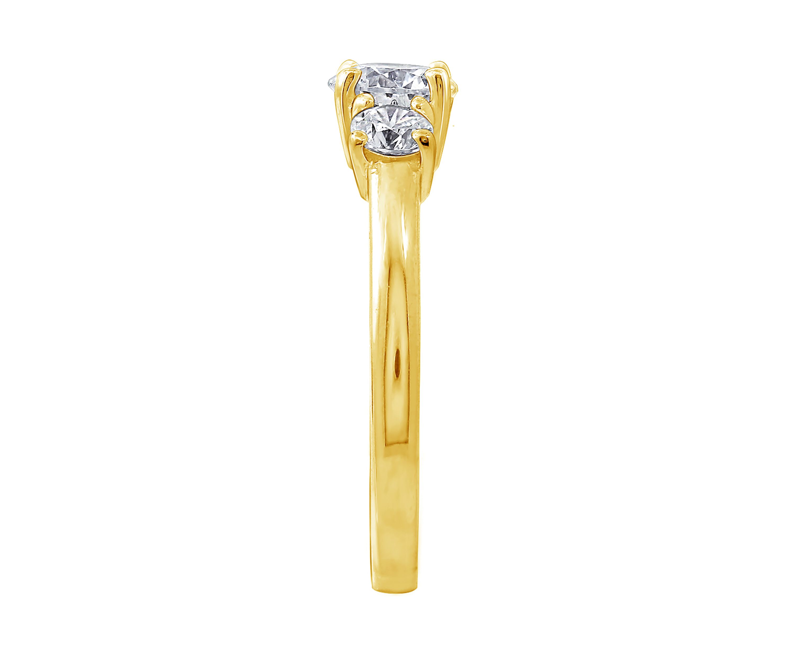 1 ct. t.w. Round Cut Cubic Zirconia 3-Stone Ring