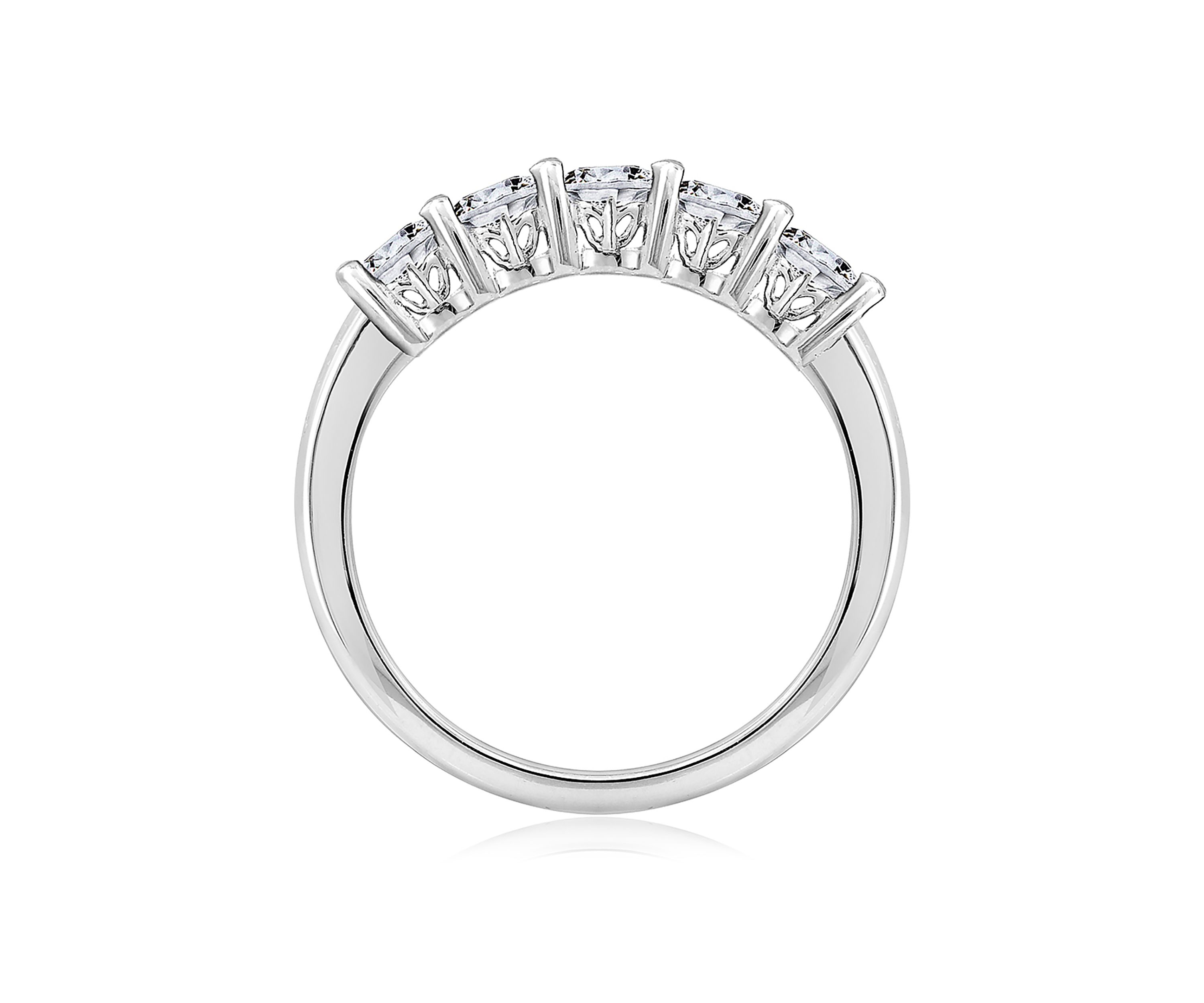 1 ct. t.w. Round Cut Cubic Zirconia 5-Stone Ring