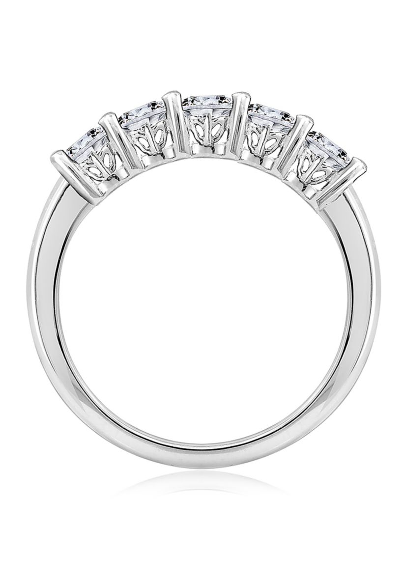 1 ct. t.w. Round Cut Cubic Zirconia 5-Stone Ring