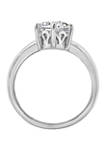 3.5 ct. t.w.  Round Cut Cubic Zirconia Solitaire Ring