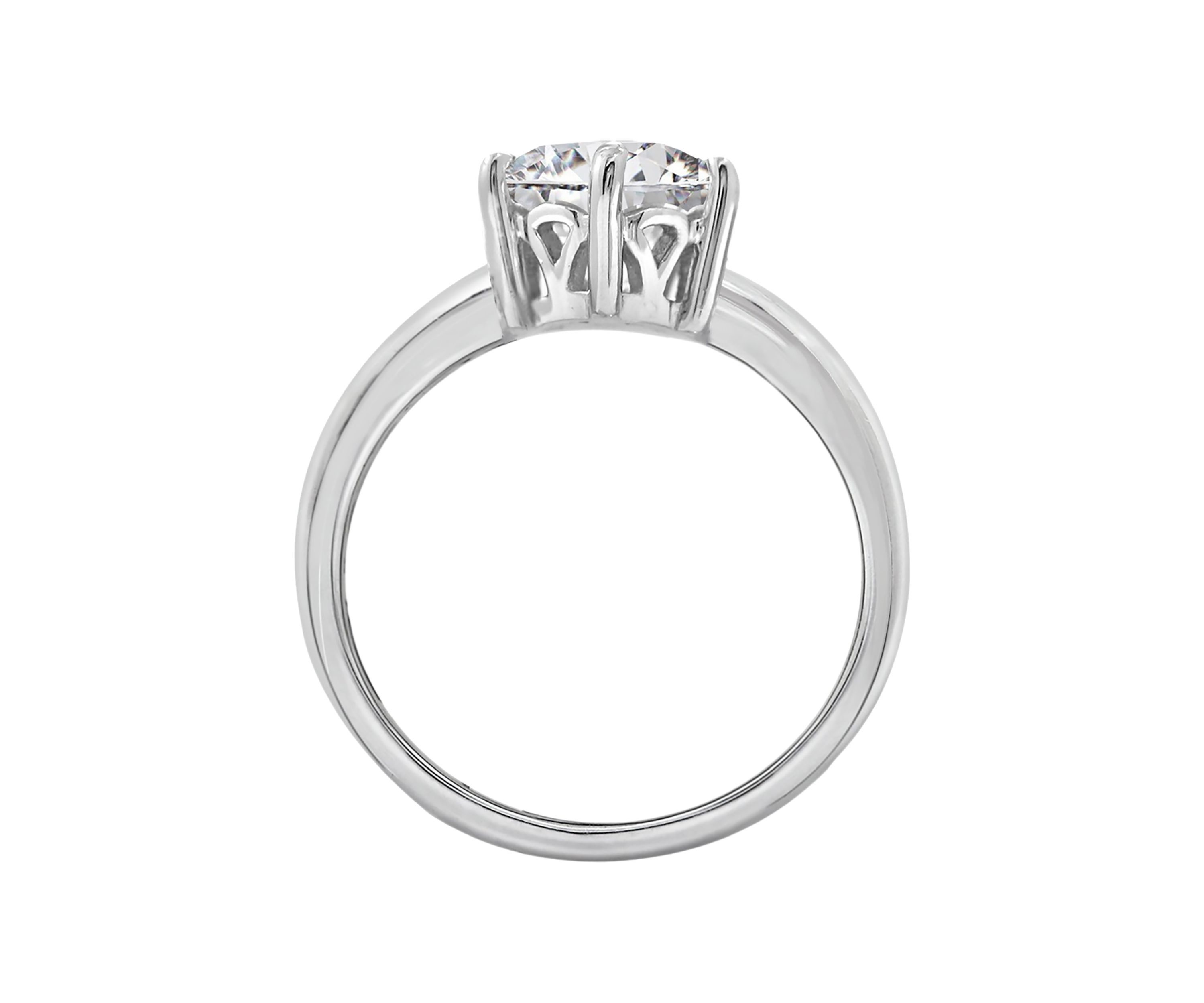 3.5 ct. t.w.  Round Cut Cubic Zirconia Solitaire Ring