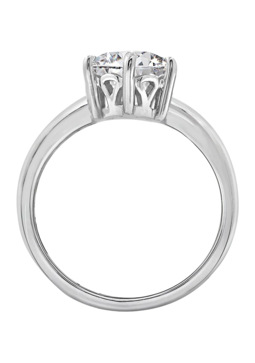 3.5 ct. t.w.  Round Cut Cubic Zirconia Solitaire Ring